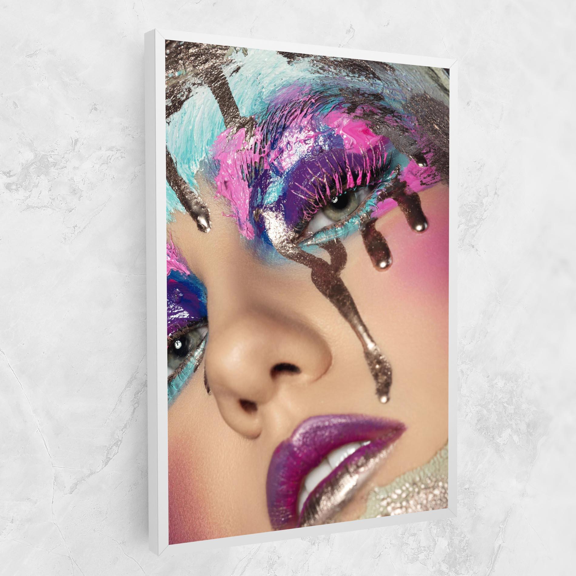 Leinwandbild Pretty Pink Eyelashes mockup 1