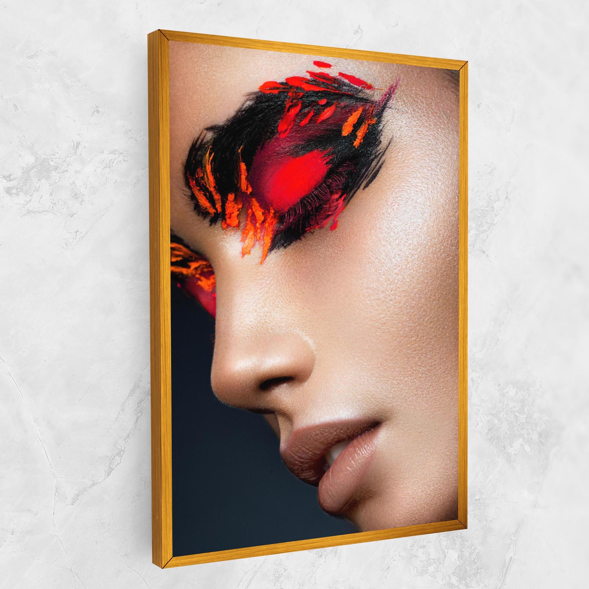Leinwandbild Fire Make Up mockup 1