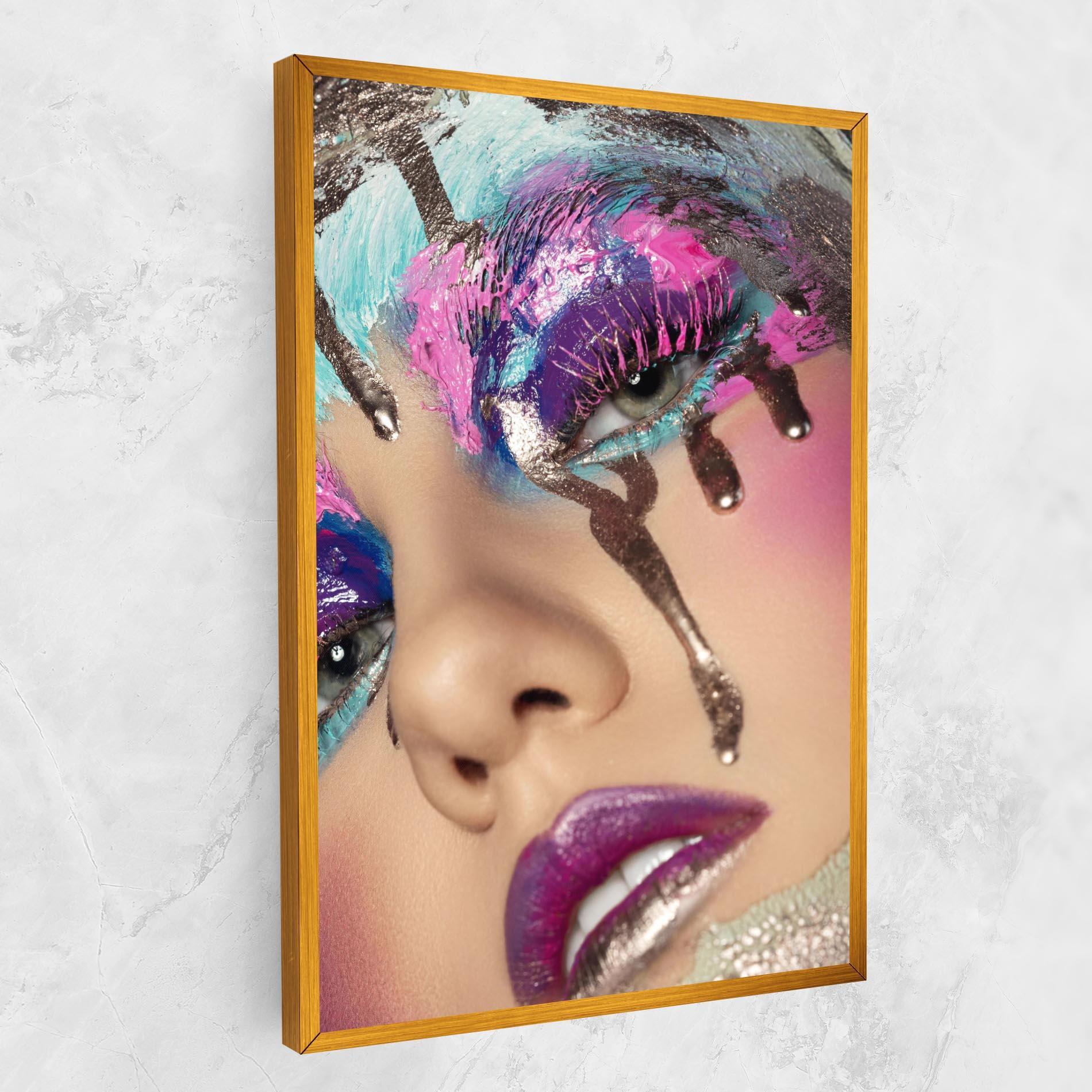 Leinwandbild Pretty Pink Eyelashes mockup 1