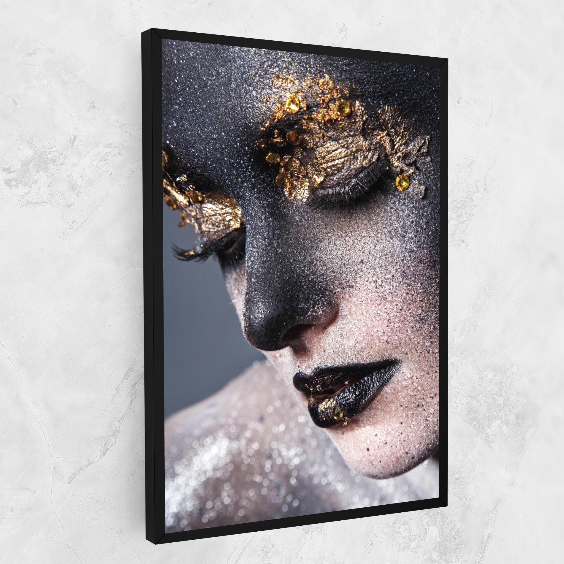Beautiful Gold Artistic Makeup mockup 1