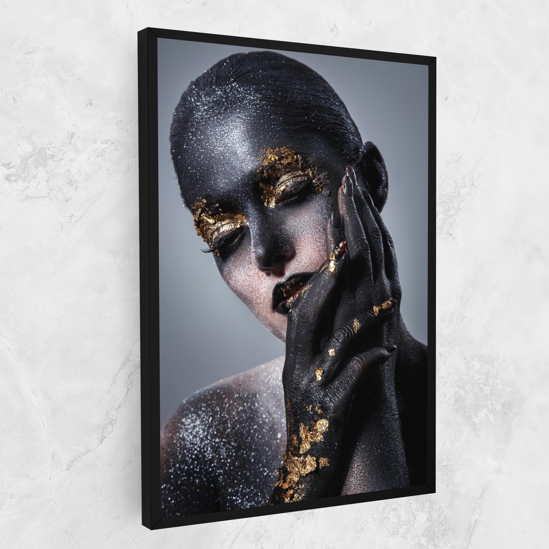 Leinwandbild Black Artistic Makeup mockup 1