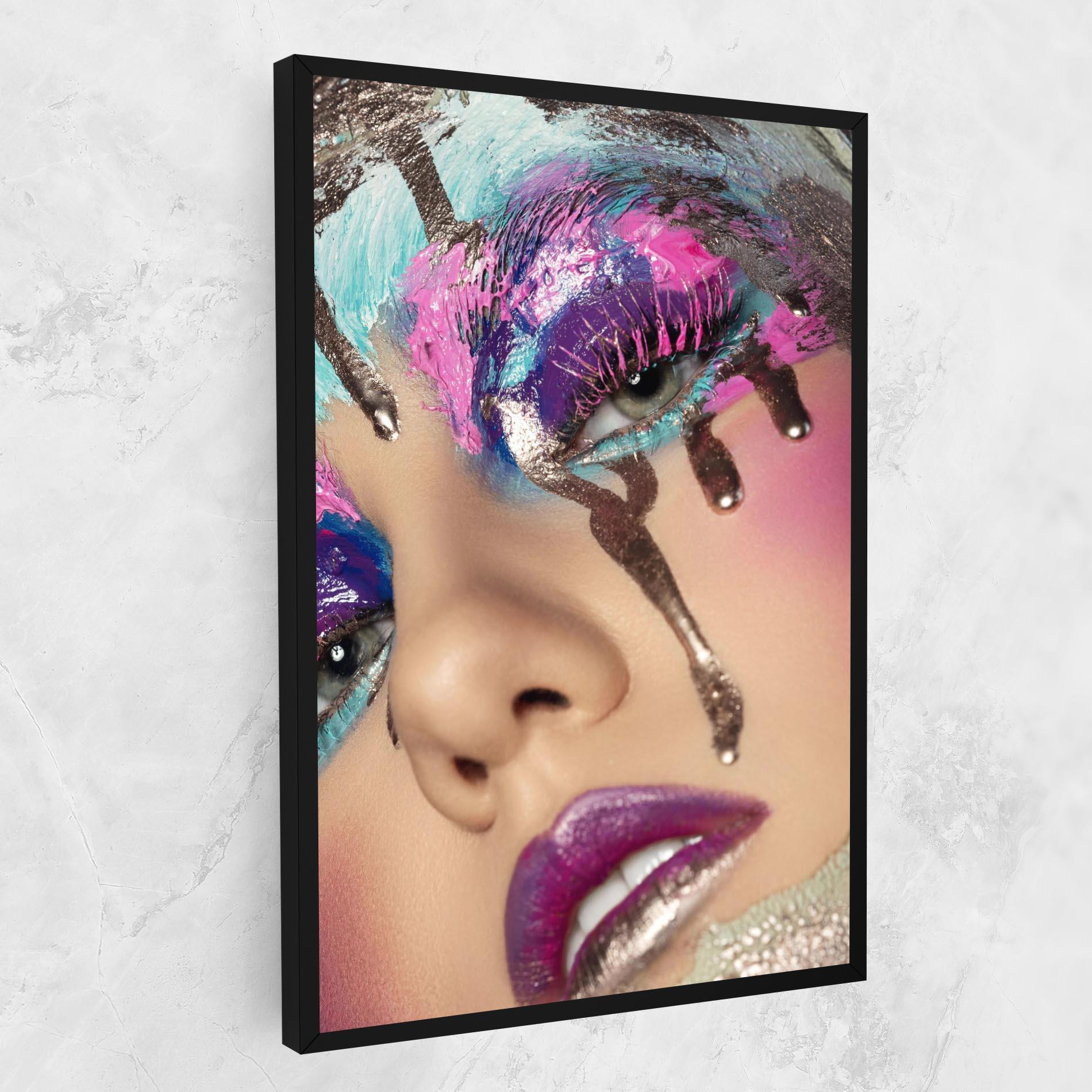 Leinwandbild Pretty Pink Eyelashes mockup 1
