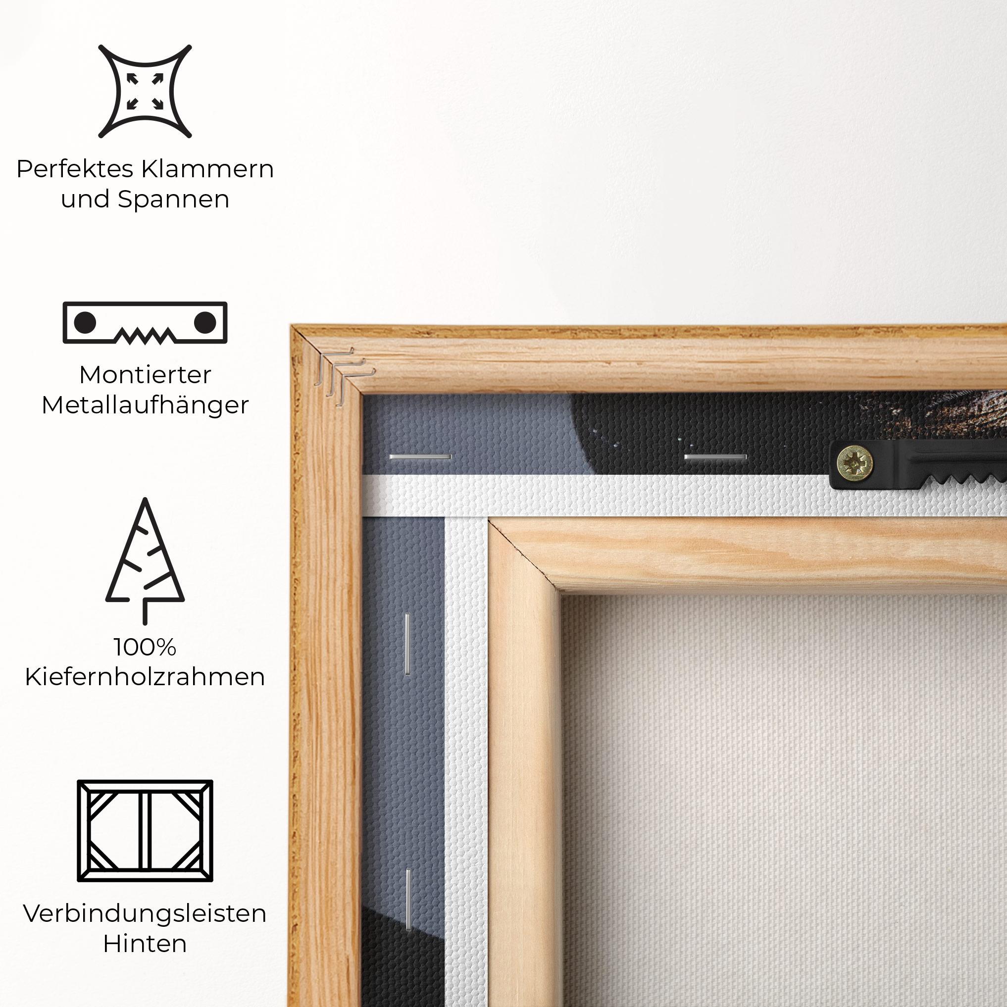 Leinwandbild Artistic Black Makeup mockup 5