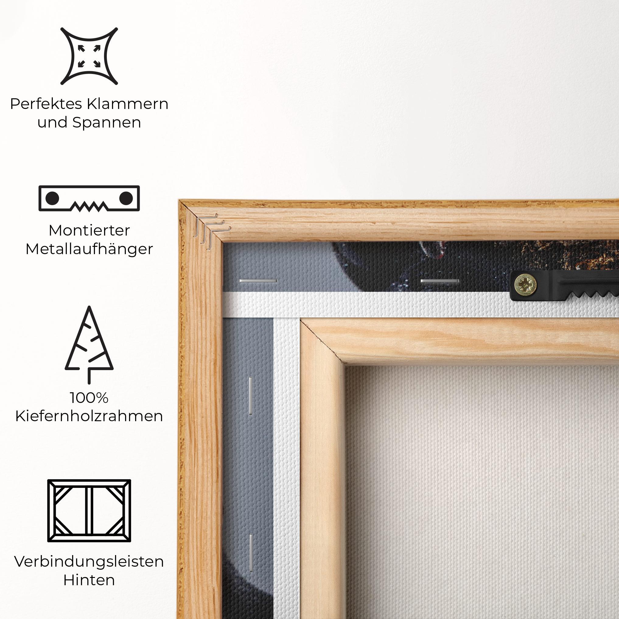 Leinwandbild Black Artistic Makeup mockup 5