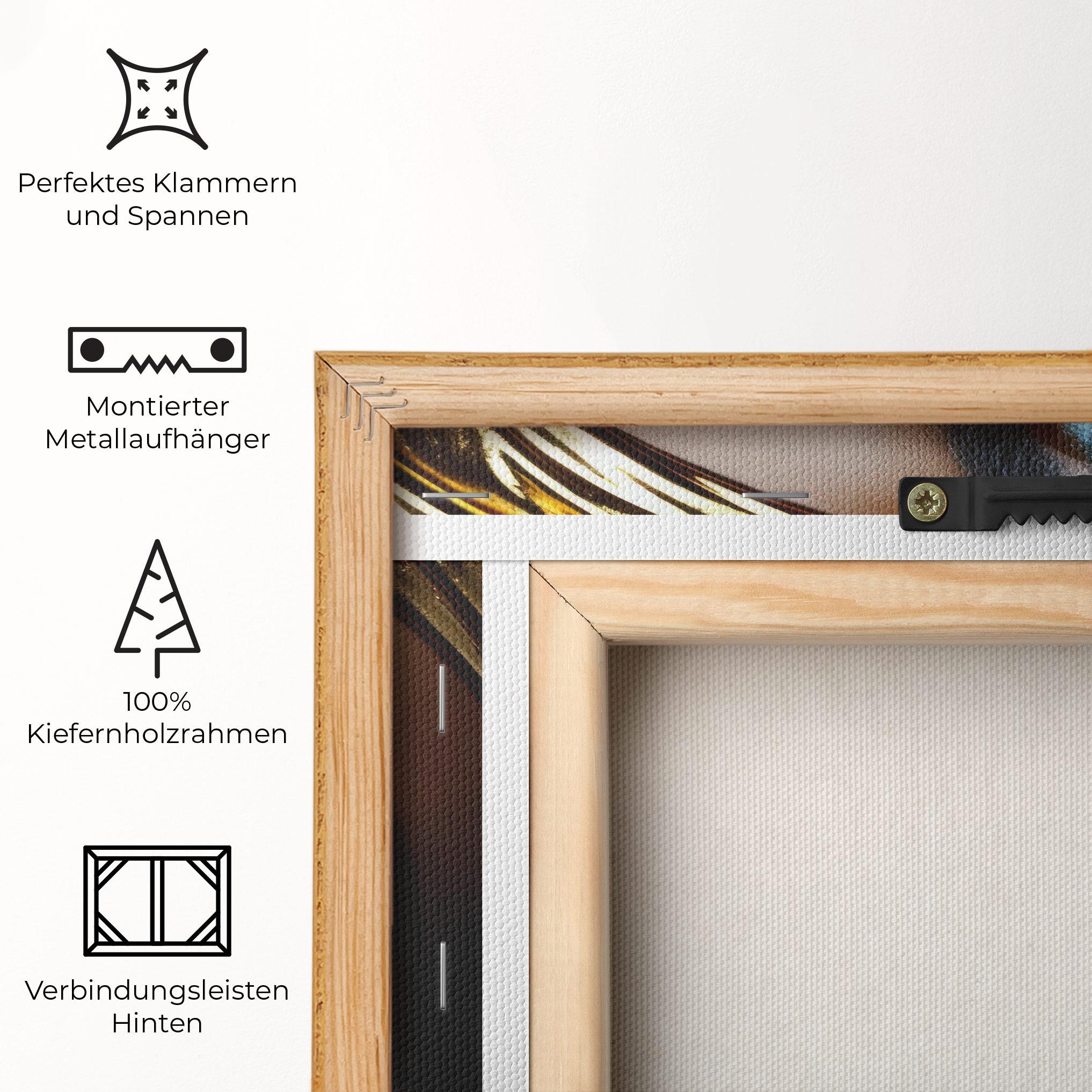 Leinwandbild Dark Blue Makeup mockup 5