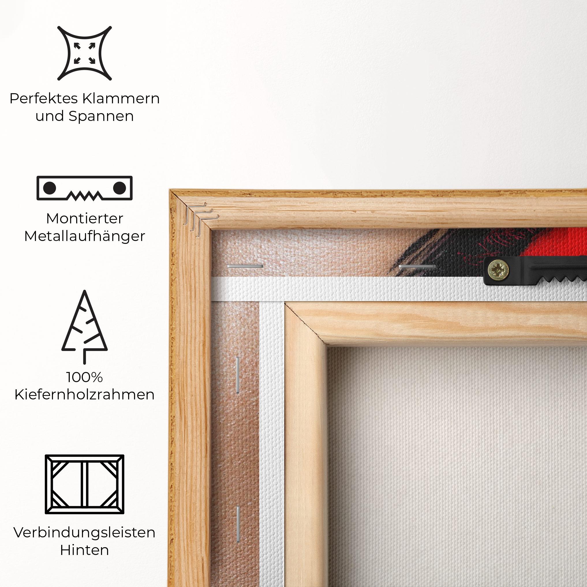 Leinwandbild Fire Make Up mockup 5