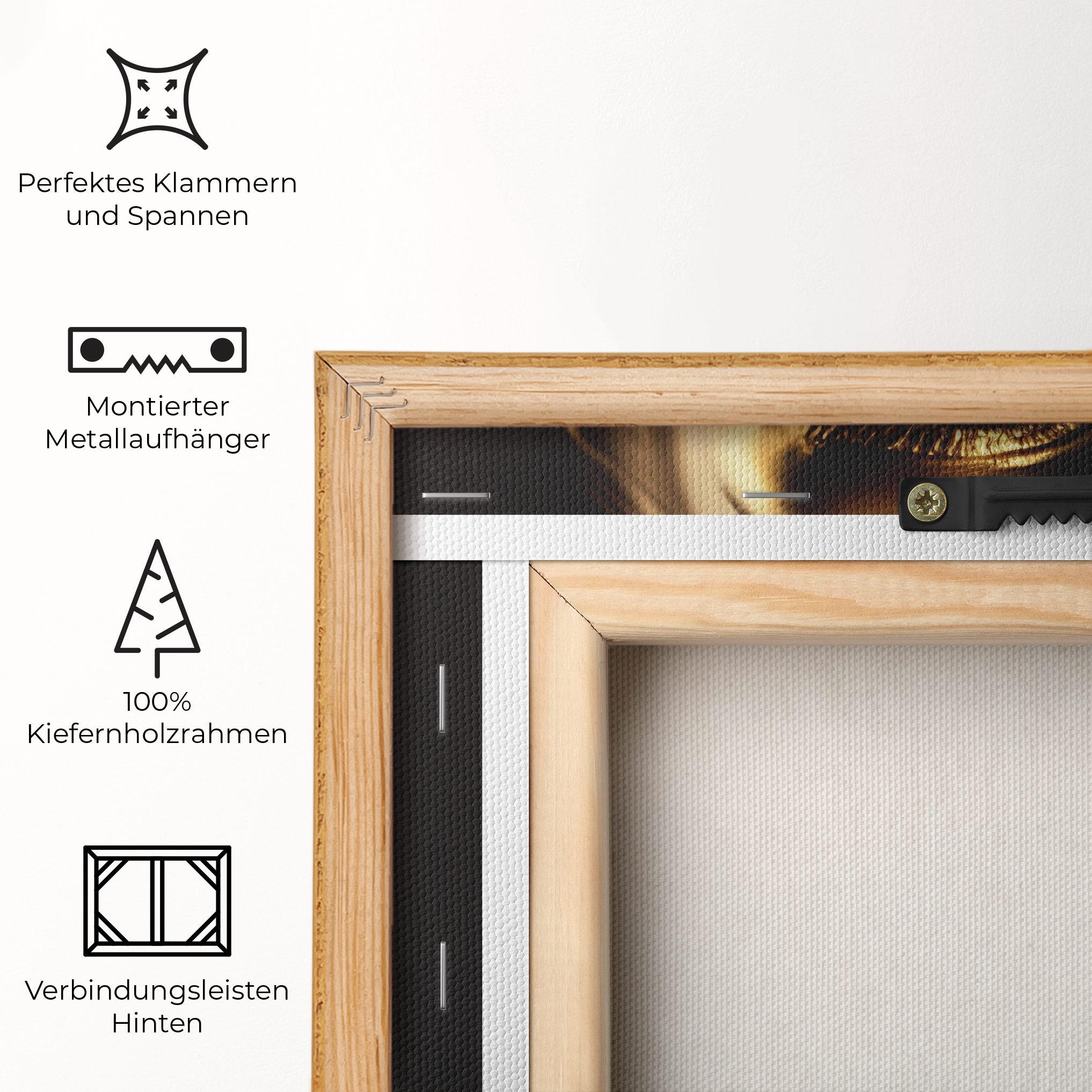 Leinwandbild Gold Dripping Makeup mockup 5