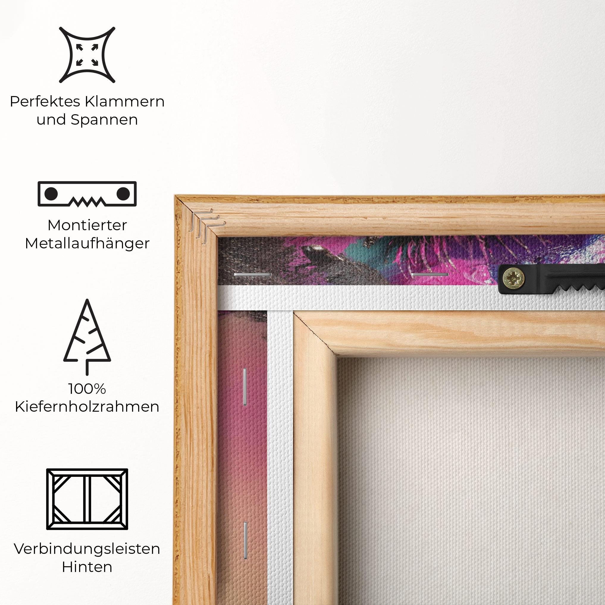Leinwandbild Pretty Pink Eyelashes mockup 5