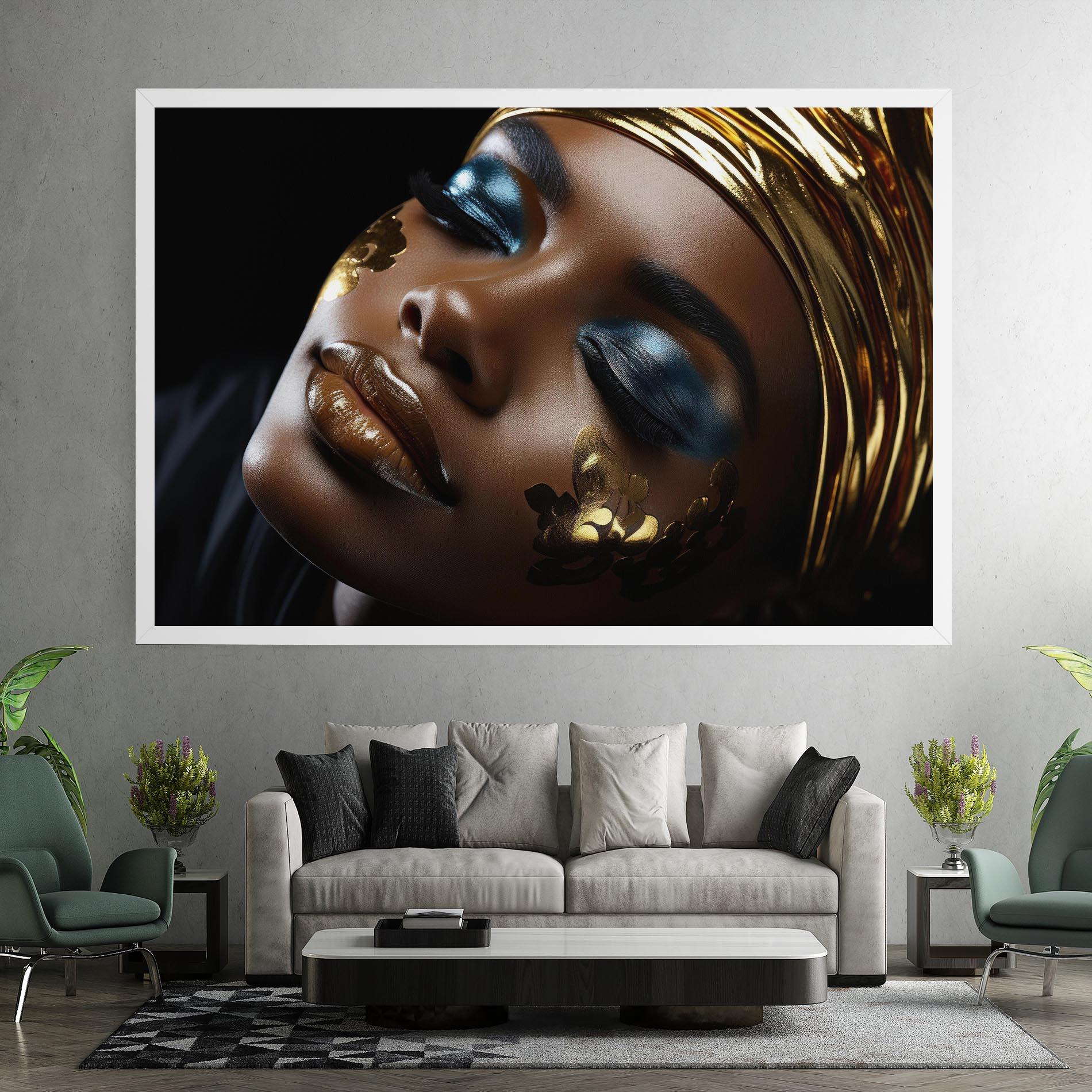 Leinwandbild Dark Blue Makeup mockup 7