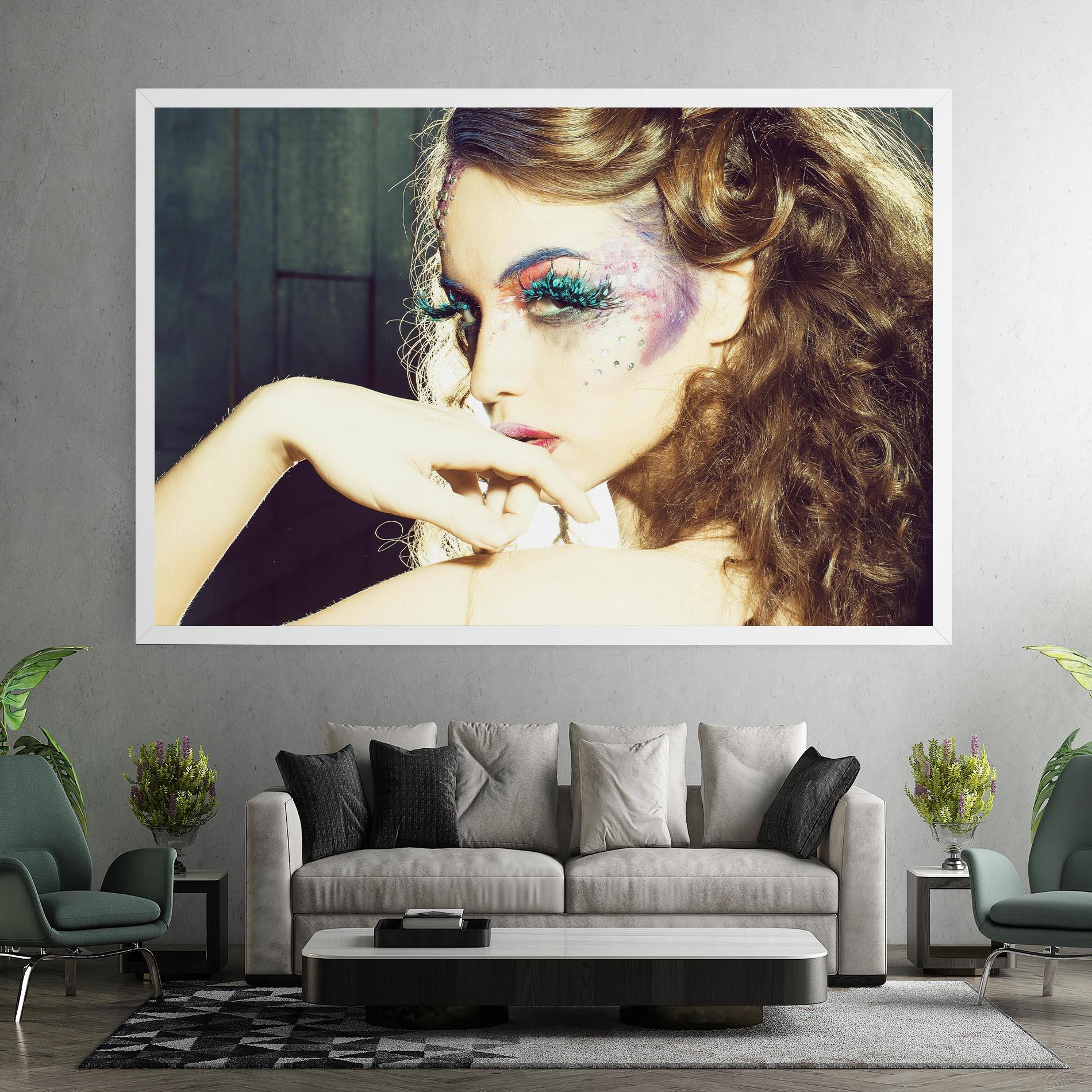 Leinwandbild False Feather Eyelashes mockup 7