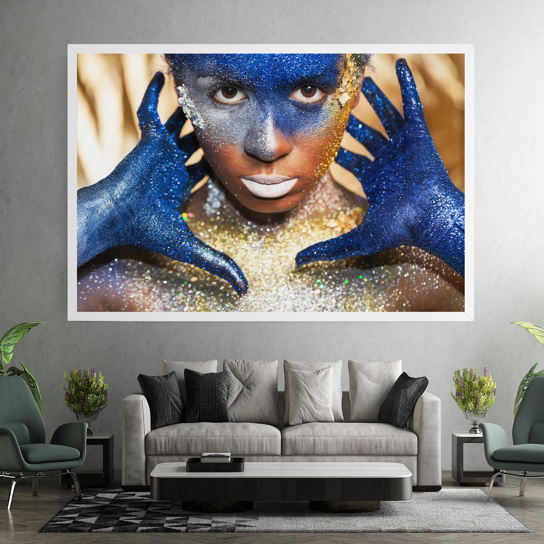 Leinwandbild Glue Gold Glitter mockup 7