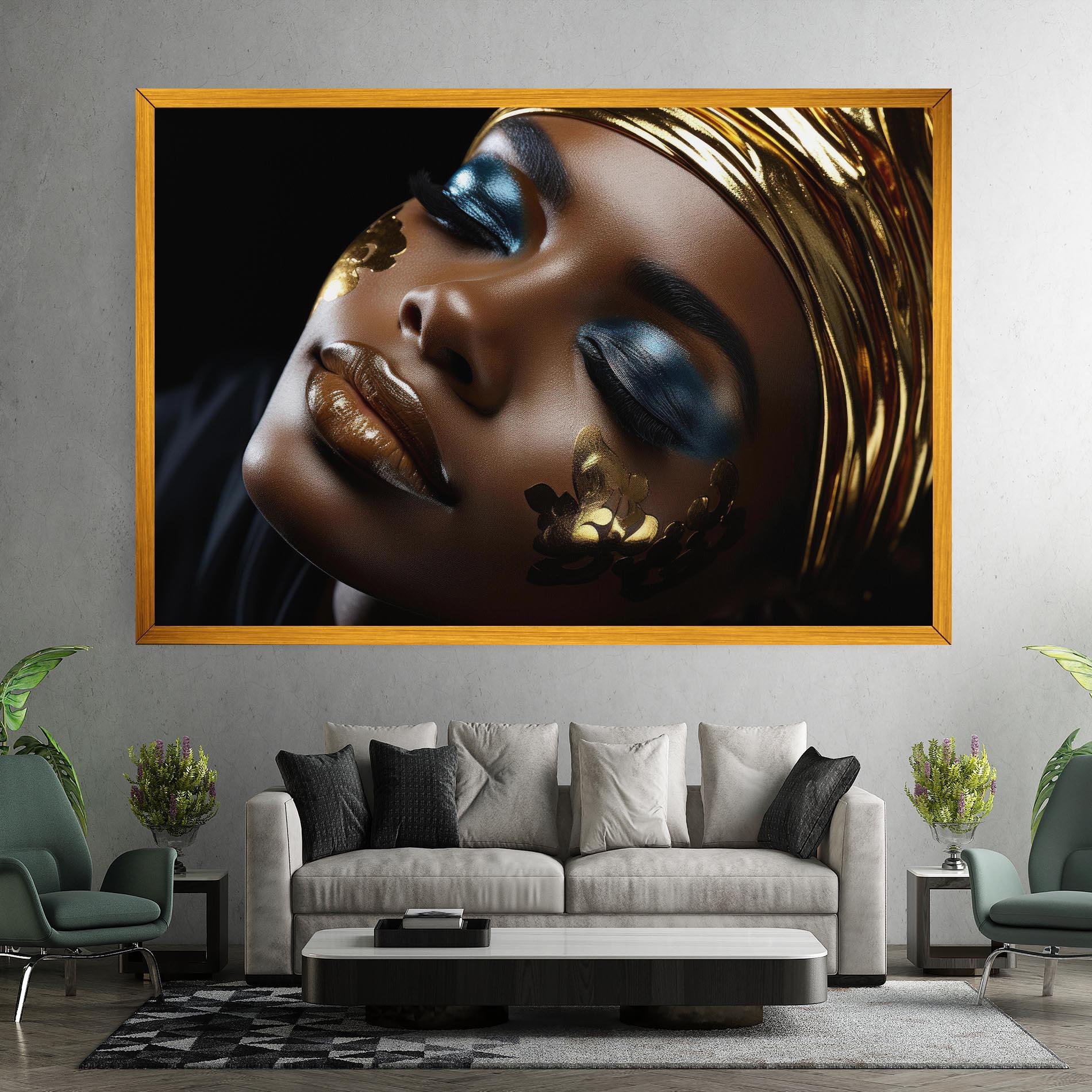 Leinwandbild Dark Blue Makeup mockup 7