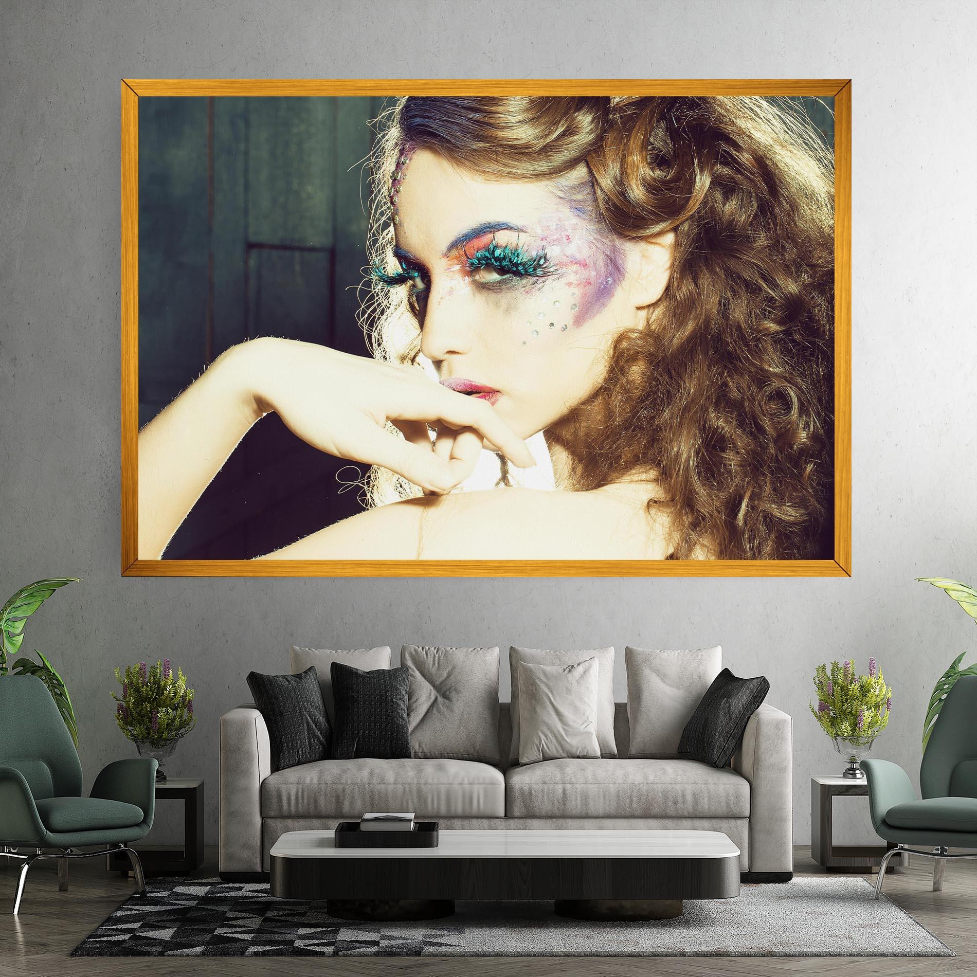 Leinwandbild False Feather Eyelashes mockup 7