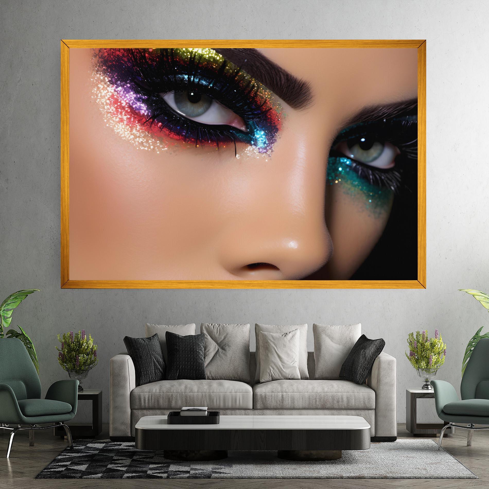 Leinwandbild Feminine Makeup Model mockup 7