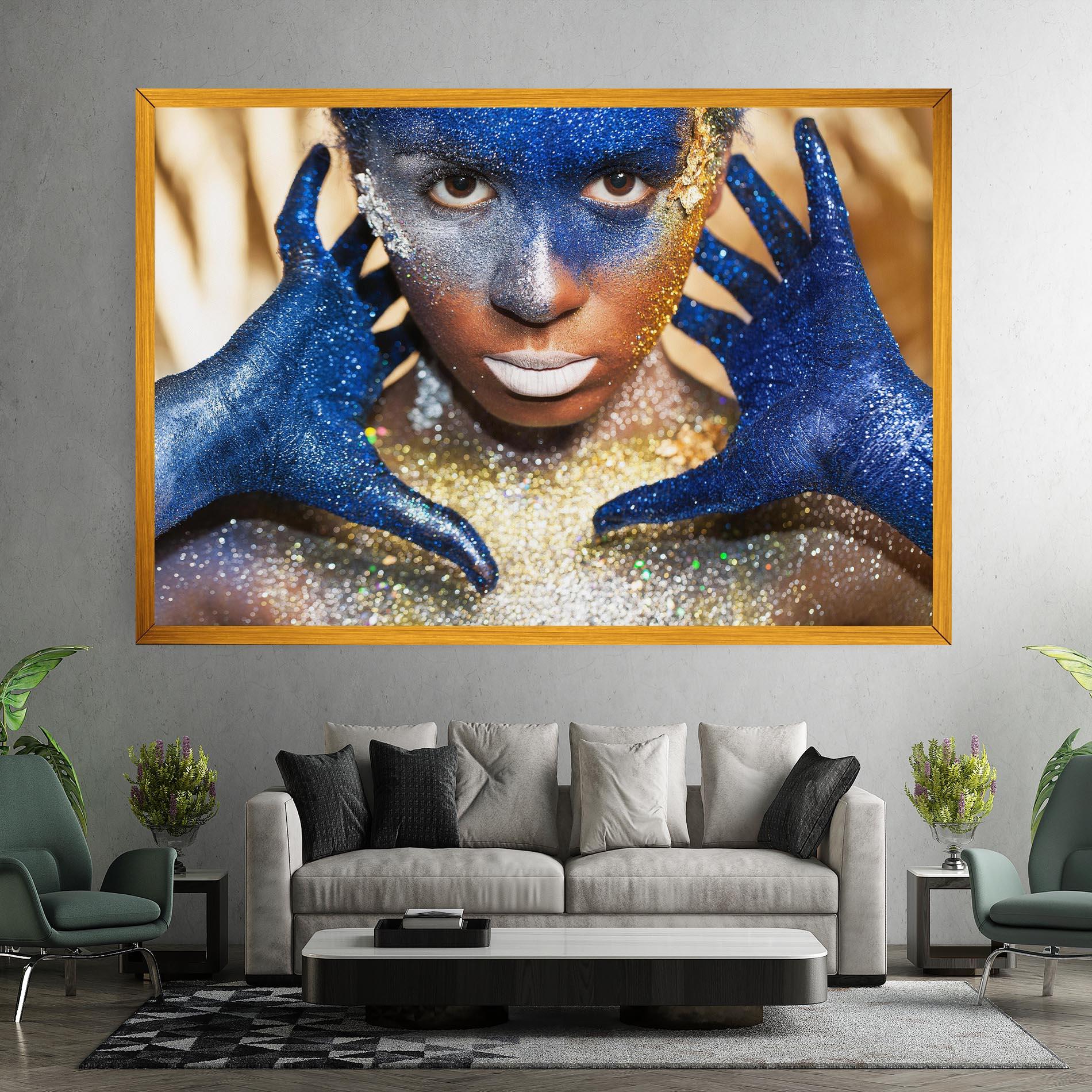 Leinwandbild Glue Gold Glitter mockup 7