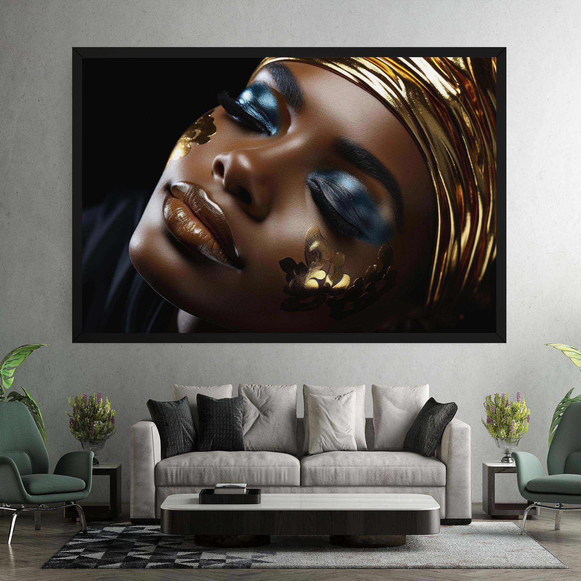 Leinwandbild Dark Blue Makeup mockup 7