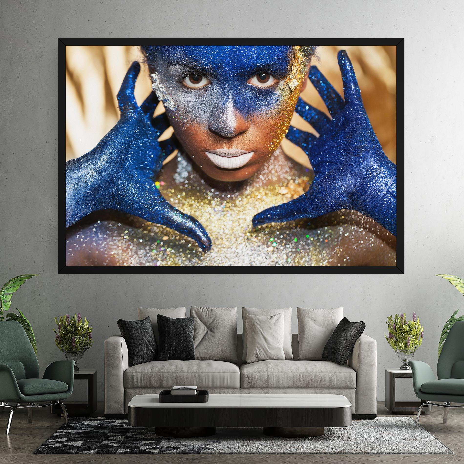 Leinwandbild Glue Gold Glitter mockup 7