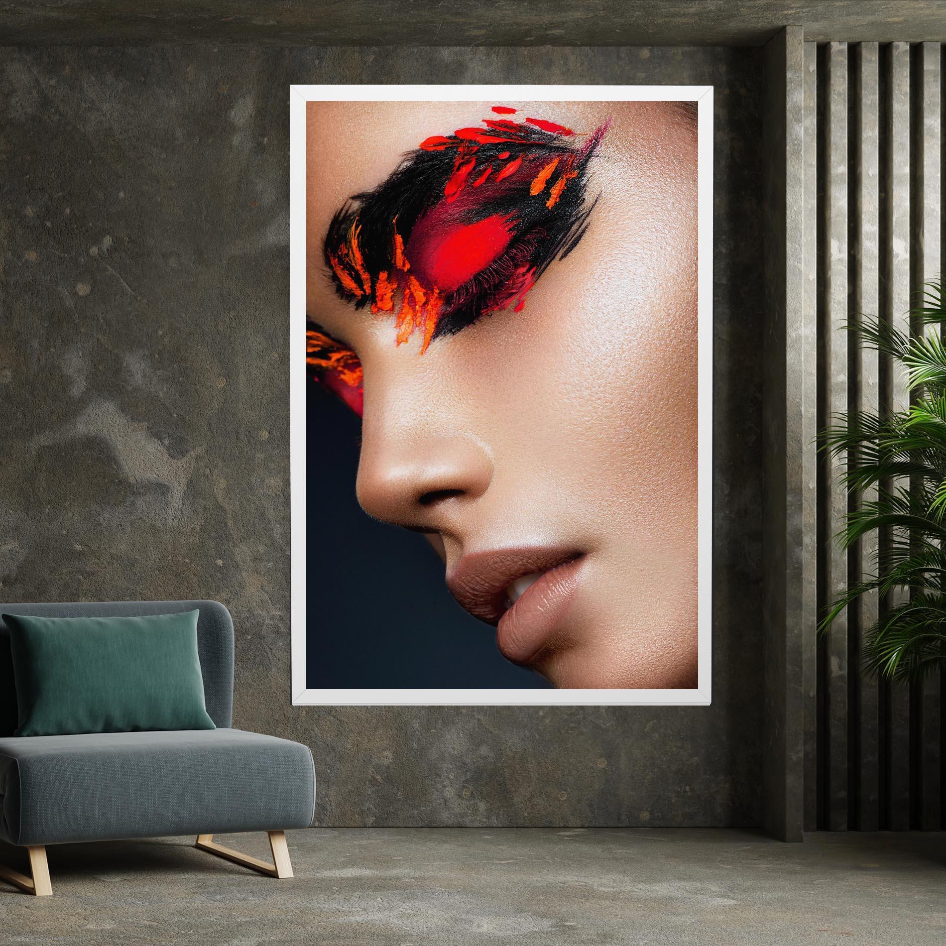 Leinwandbild Fire Make Up mockup 7