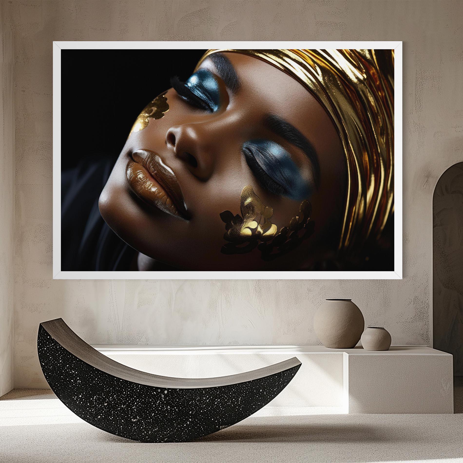 Leinwandbild Dark Blue Makeup mockup 8