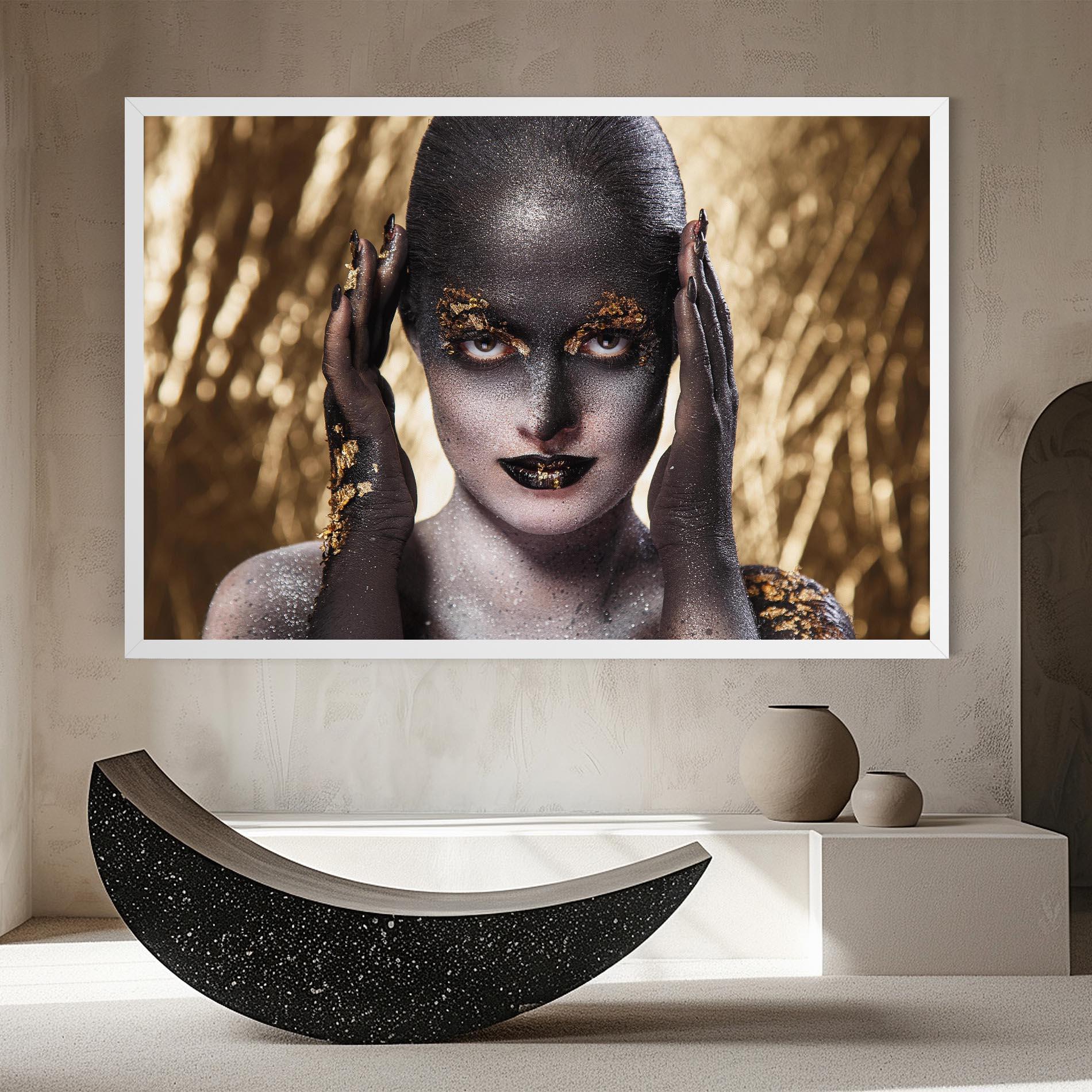 Leinwandbild Glitter Artistic Makeup mockup 8