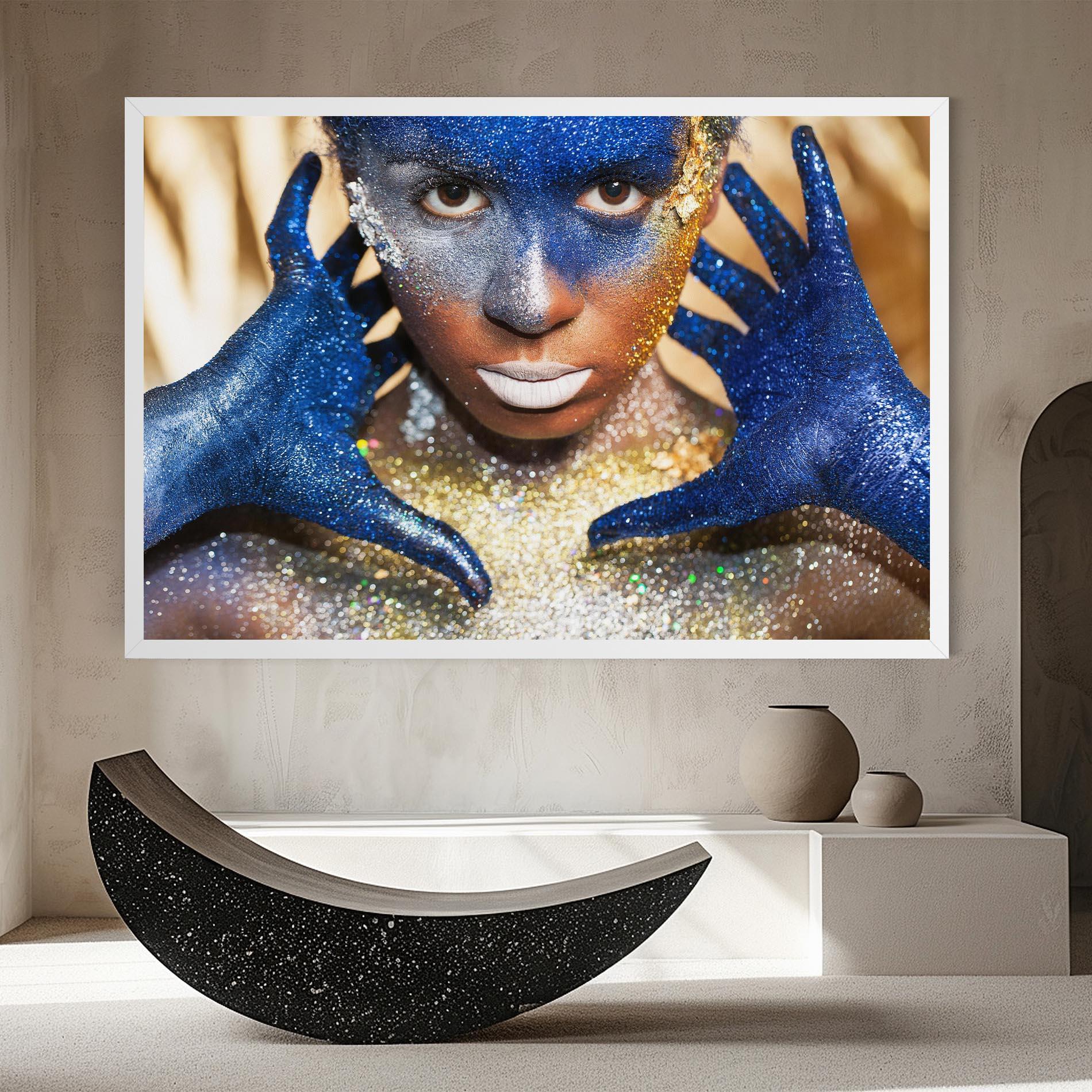 Leinwandbild Glue Gold Glitter mockup 8