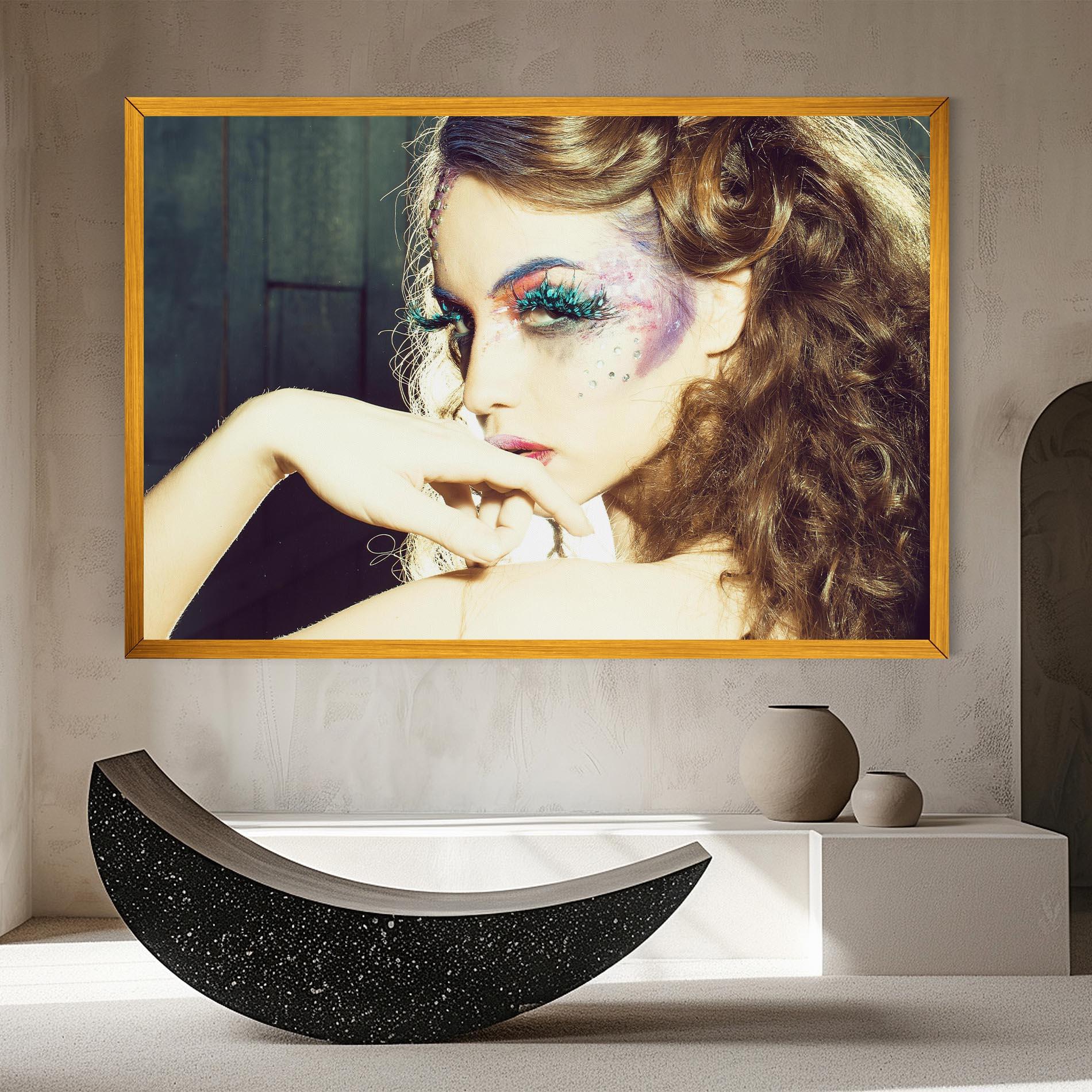 Leinwandbild False Feather Eyelashes mockup 8