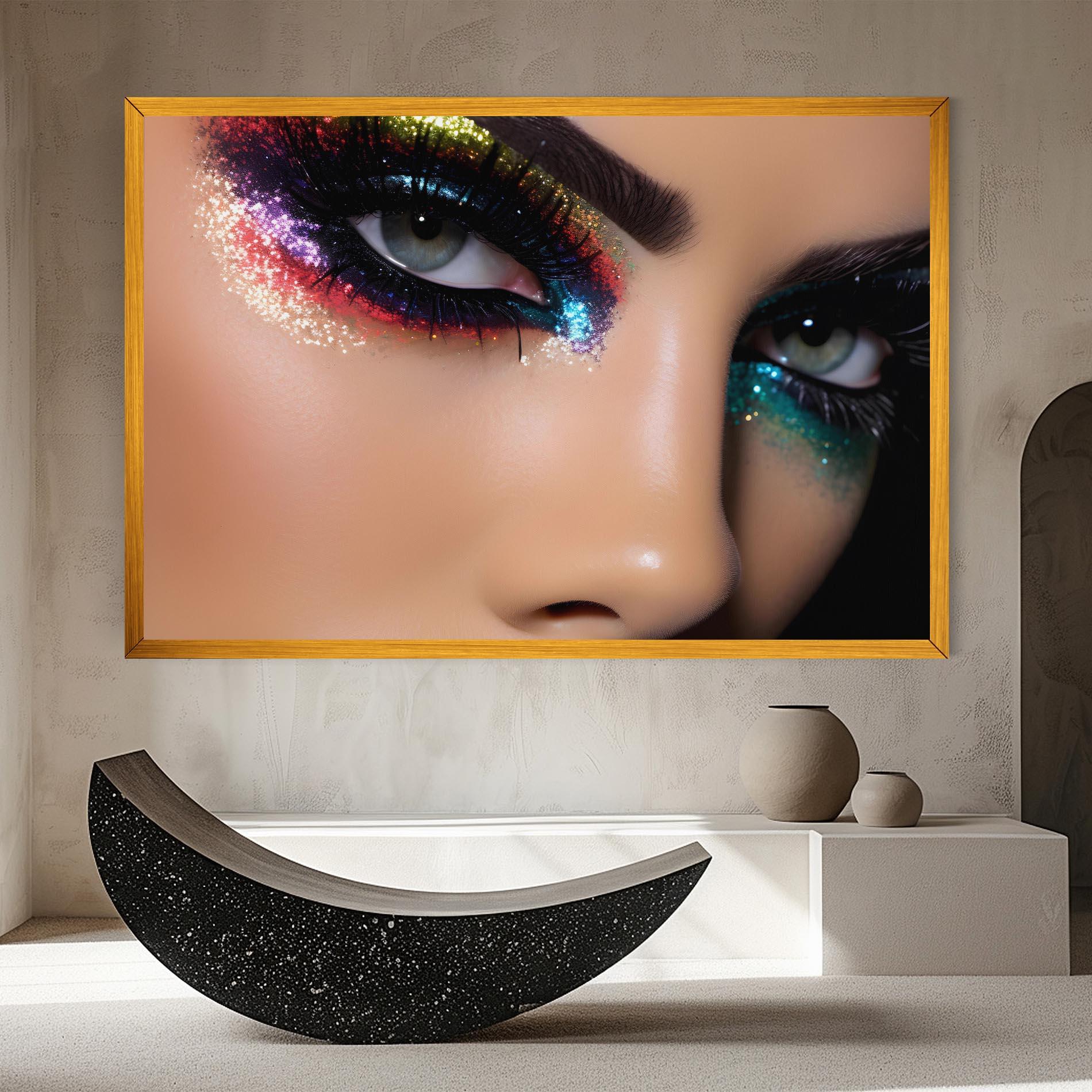 Leinwandbild Feminine Makeup Model mockup 8