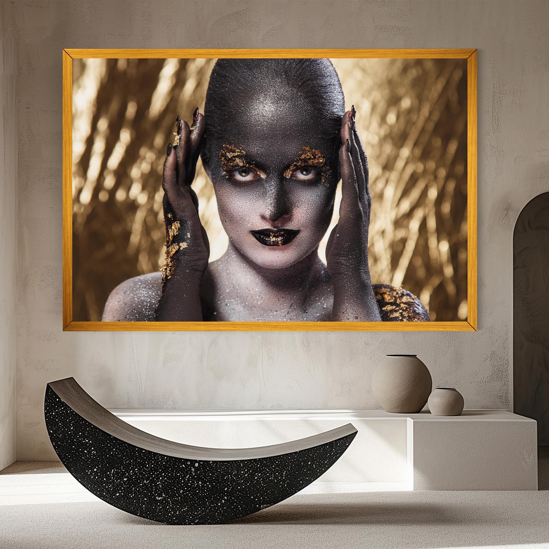 Leinwandbild Glitter Artistic Makeup mockup 8