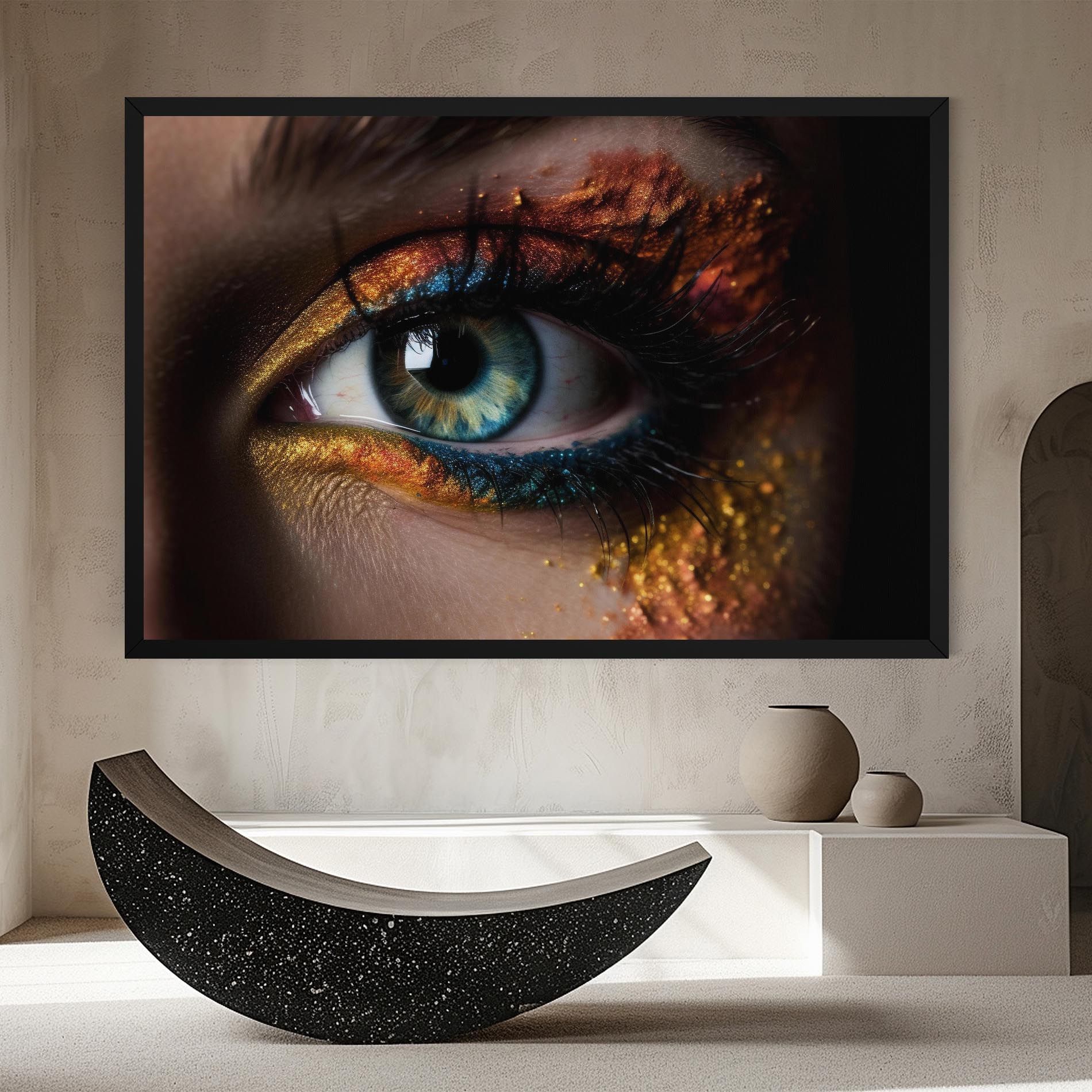 Blue Green Eye Makeup mockup 8