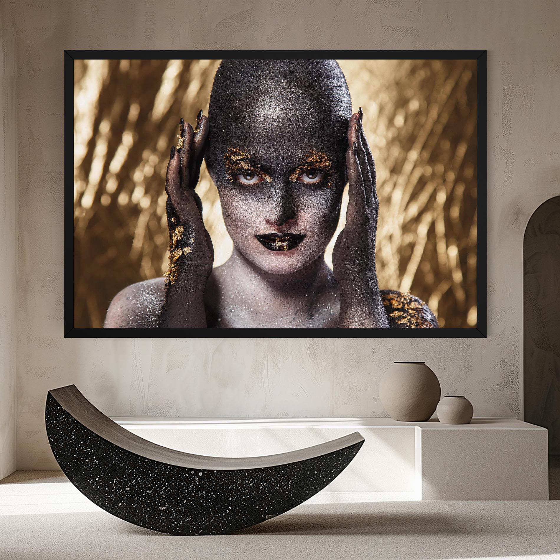 Leinwandbild Glitter Artistic Makeup mockup 8