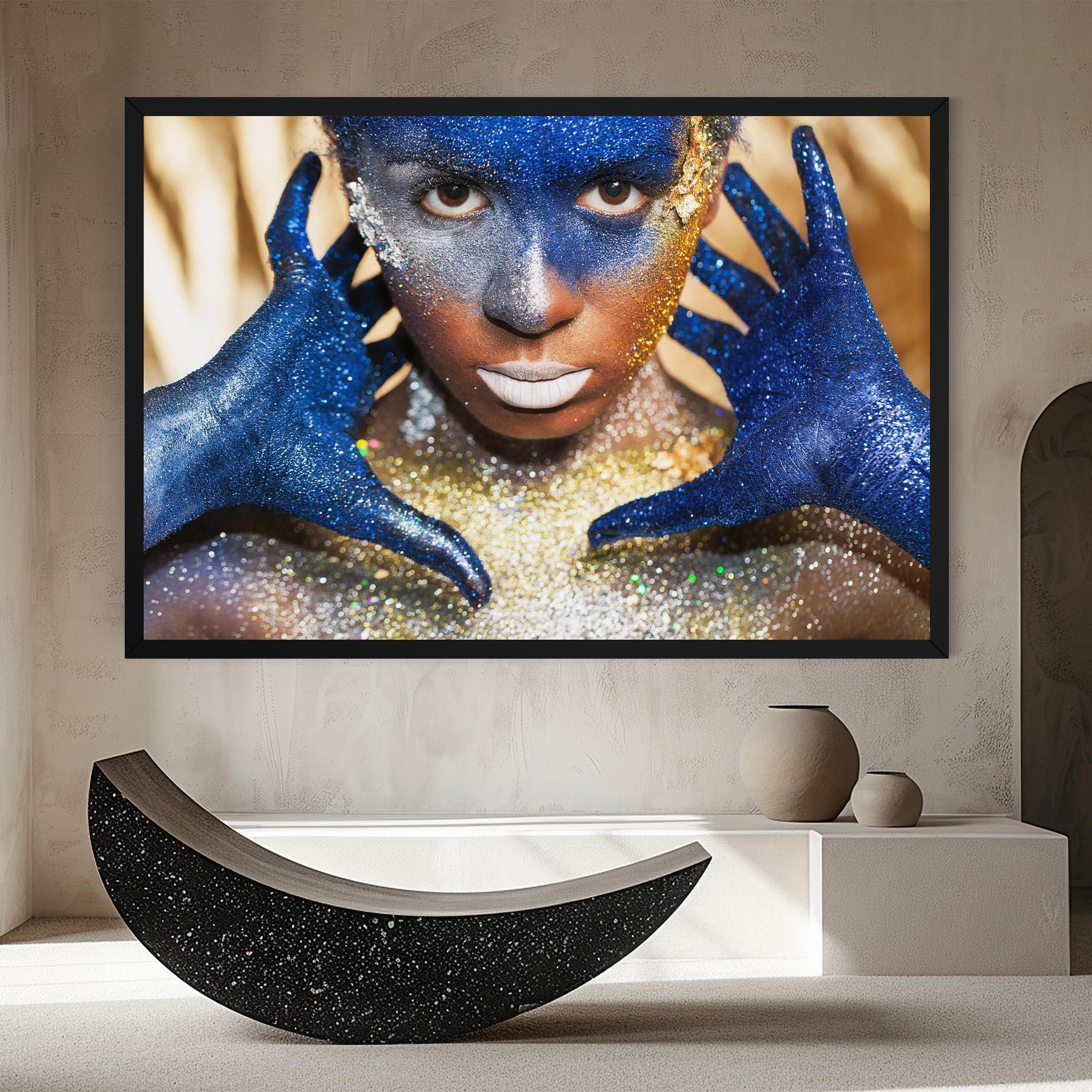 Leinwandbild Glue Gold Glitter mockup 8