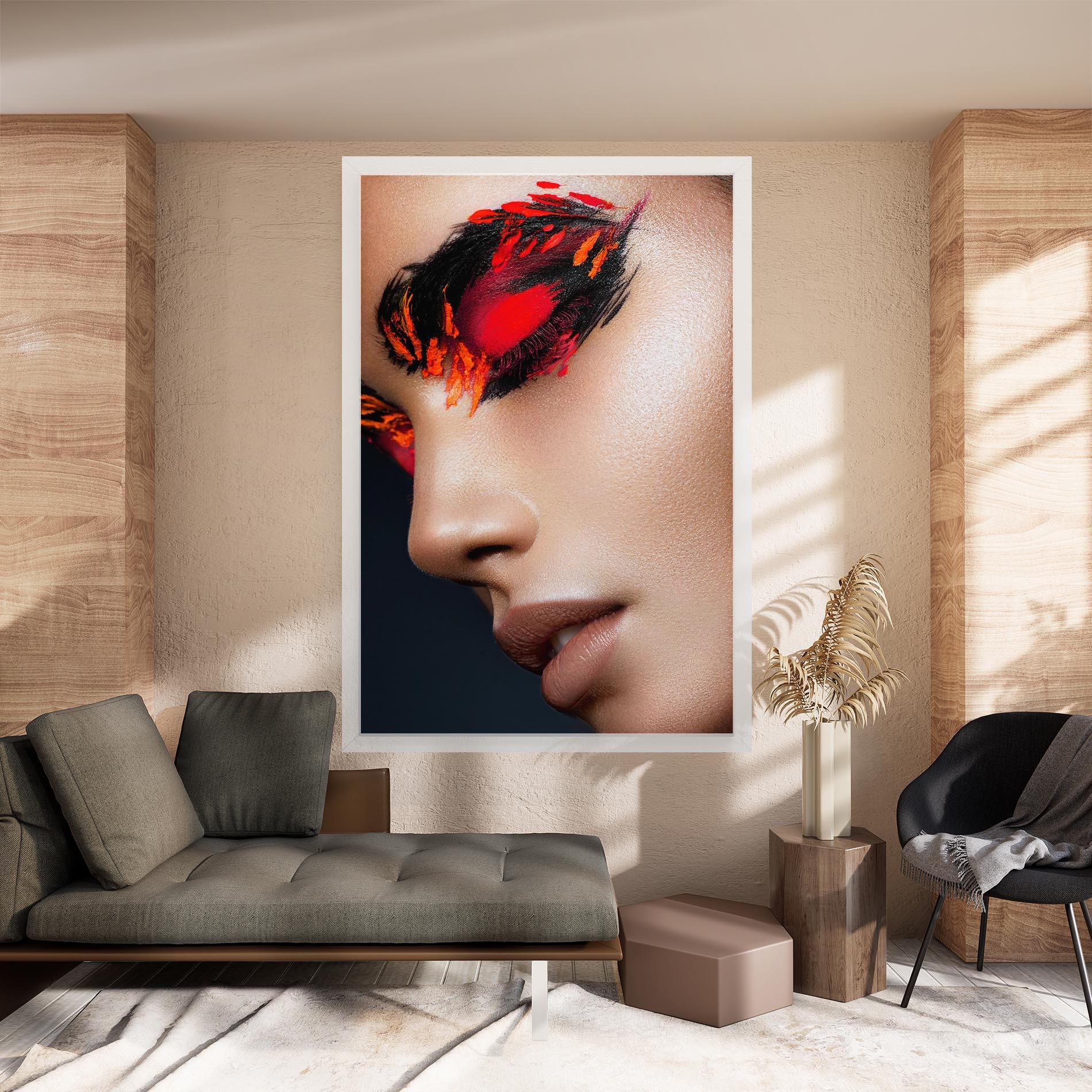 Leinwandbild Fire Make Up mockup 8