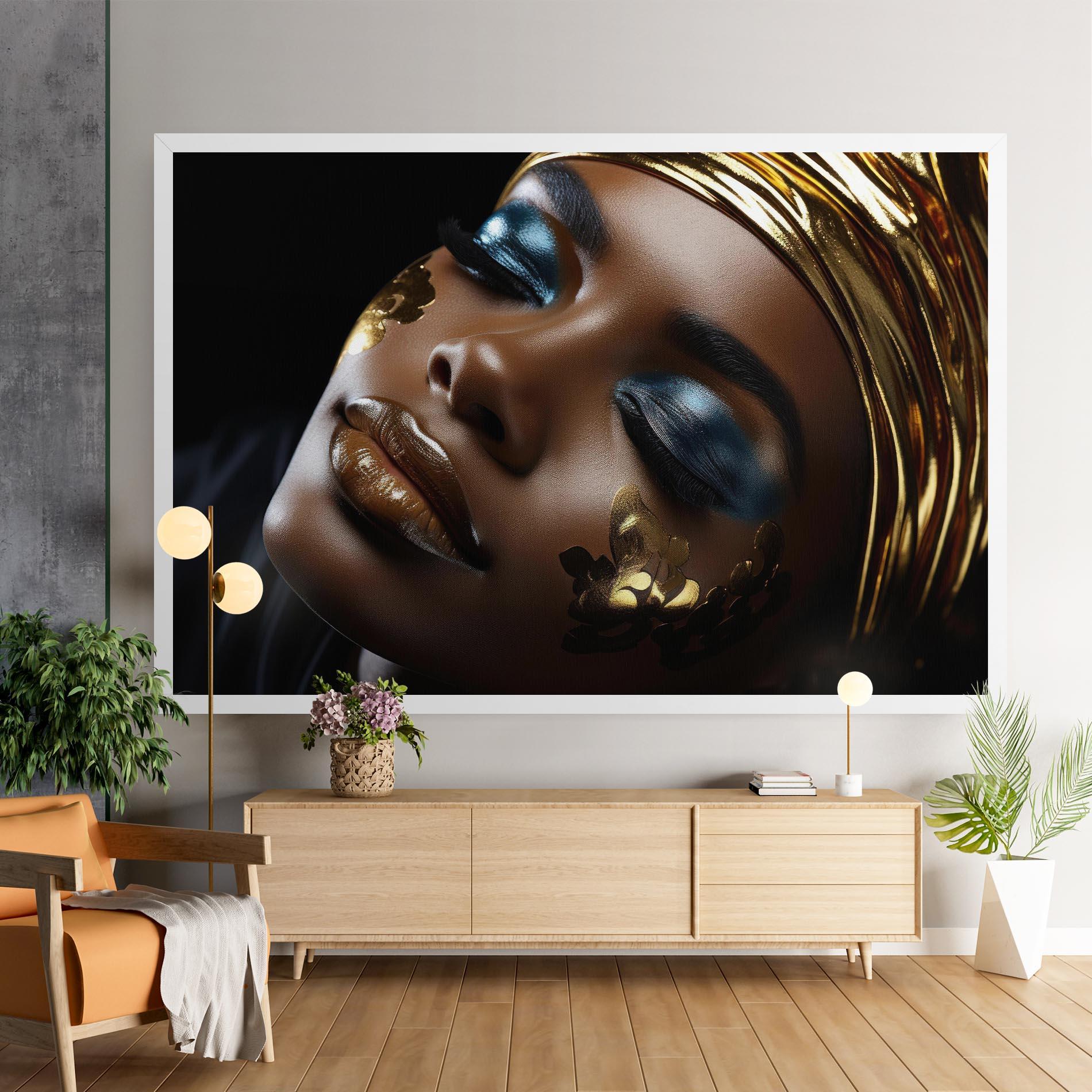 Leinwandbild Dark Blue Makeup mockup 9