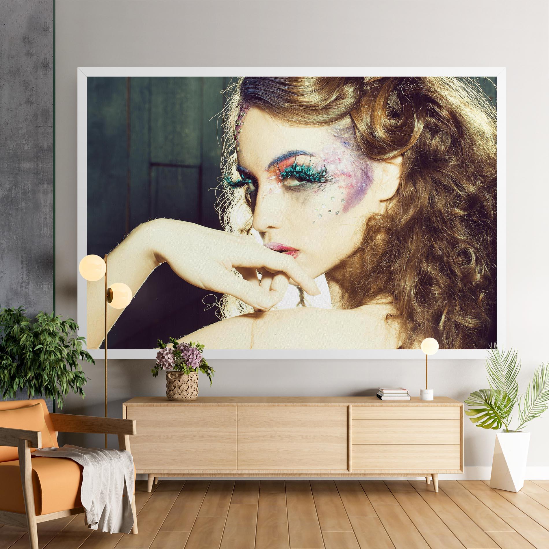 Leinwandbild False Feather Eyelashes mockup 9