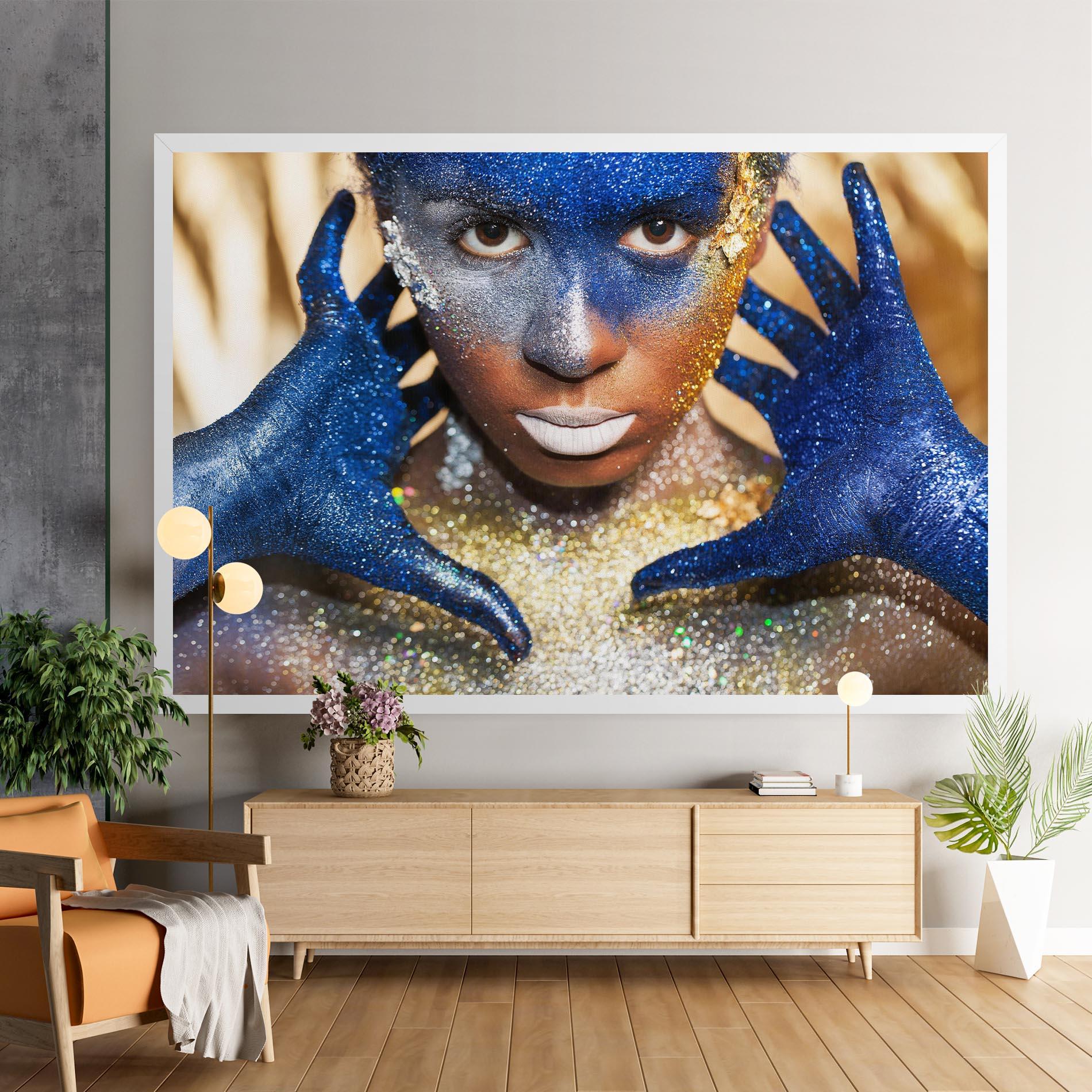 Leinwandbild Glue Gold Glitter mockup 9