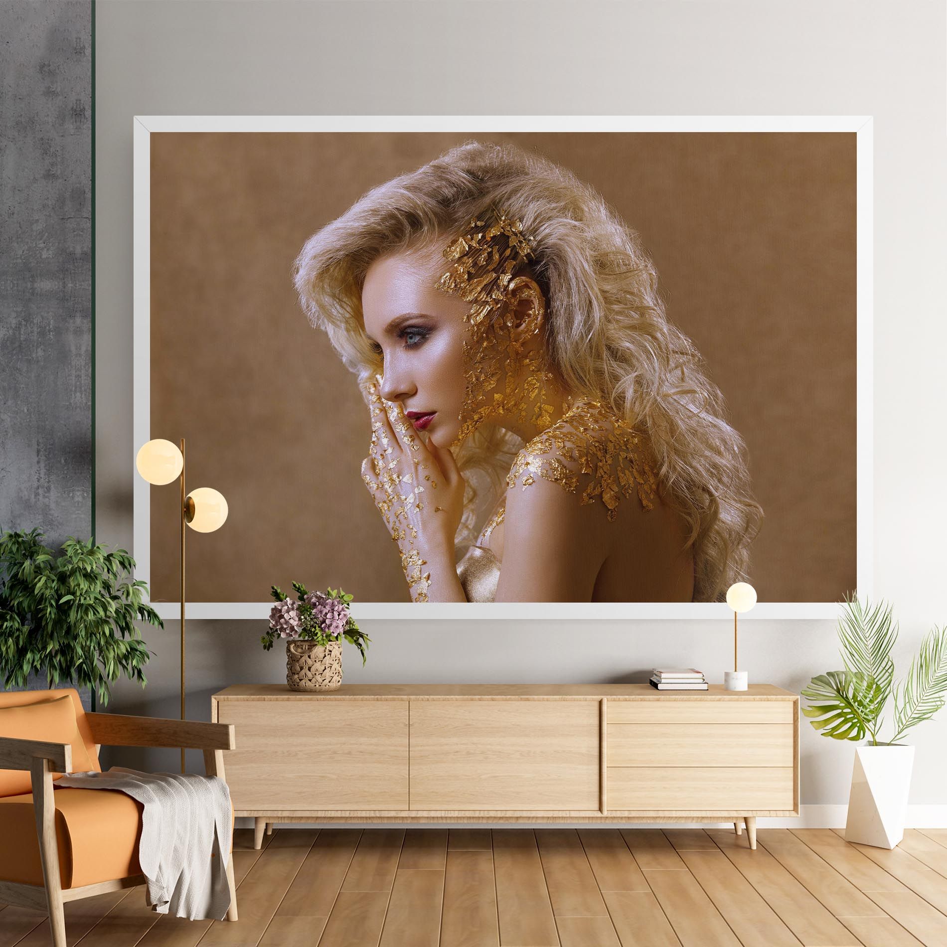 Gold Paper Makeup mockup 9