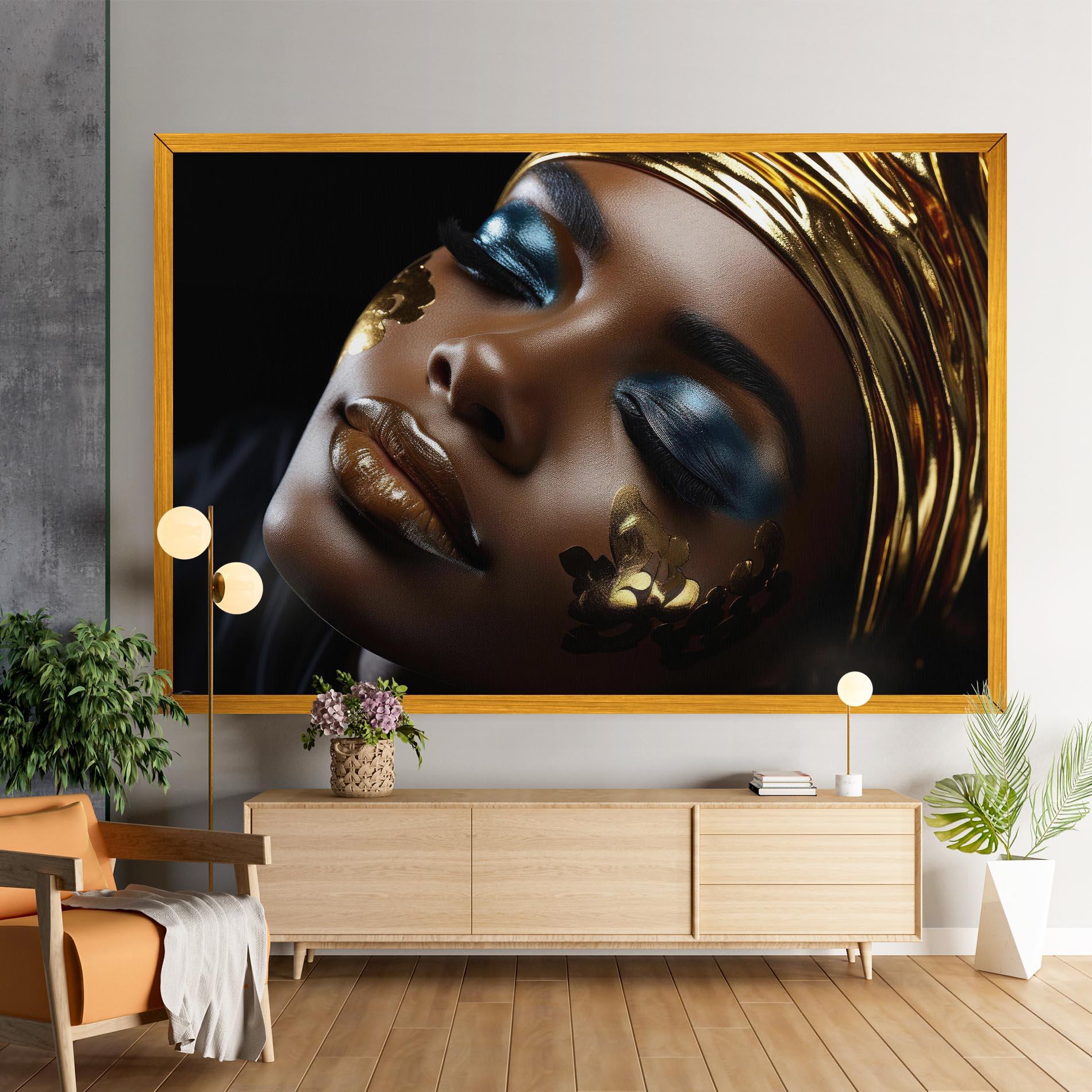 Leinwandbild Dark Blue Makeup mockup 9