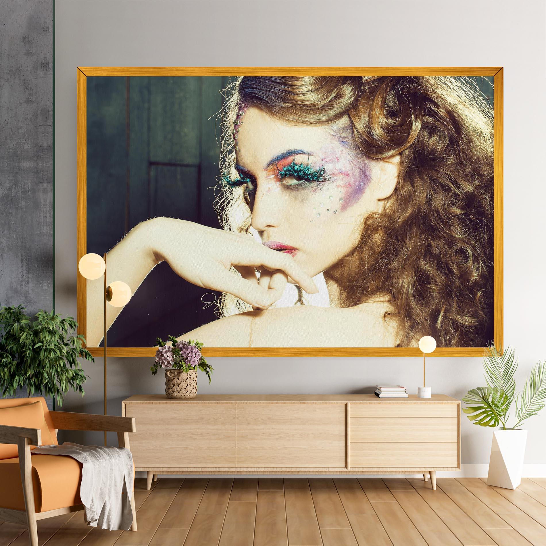 Leinwandbild False Feather Eyelashes mockup 9