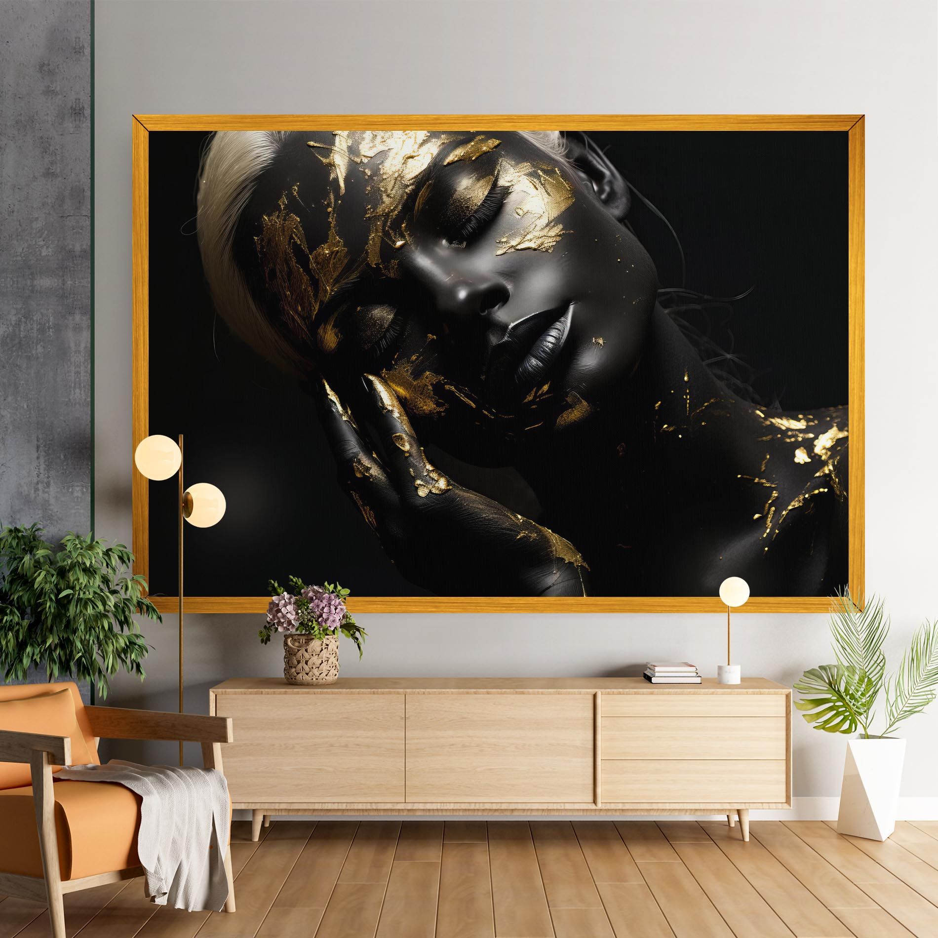 Gold Makeup On Black mockup 9