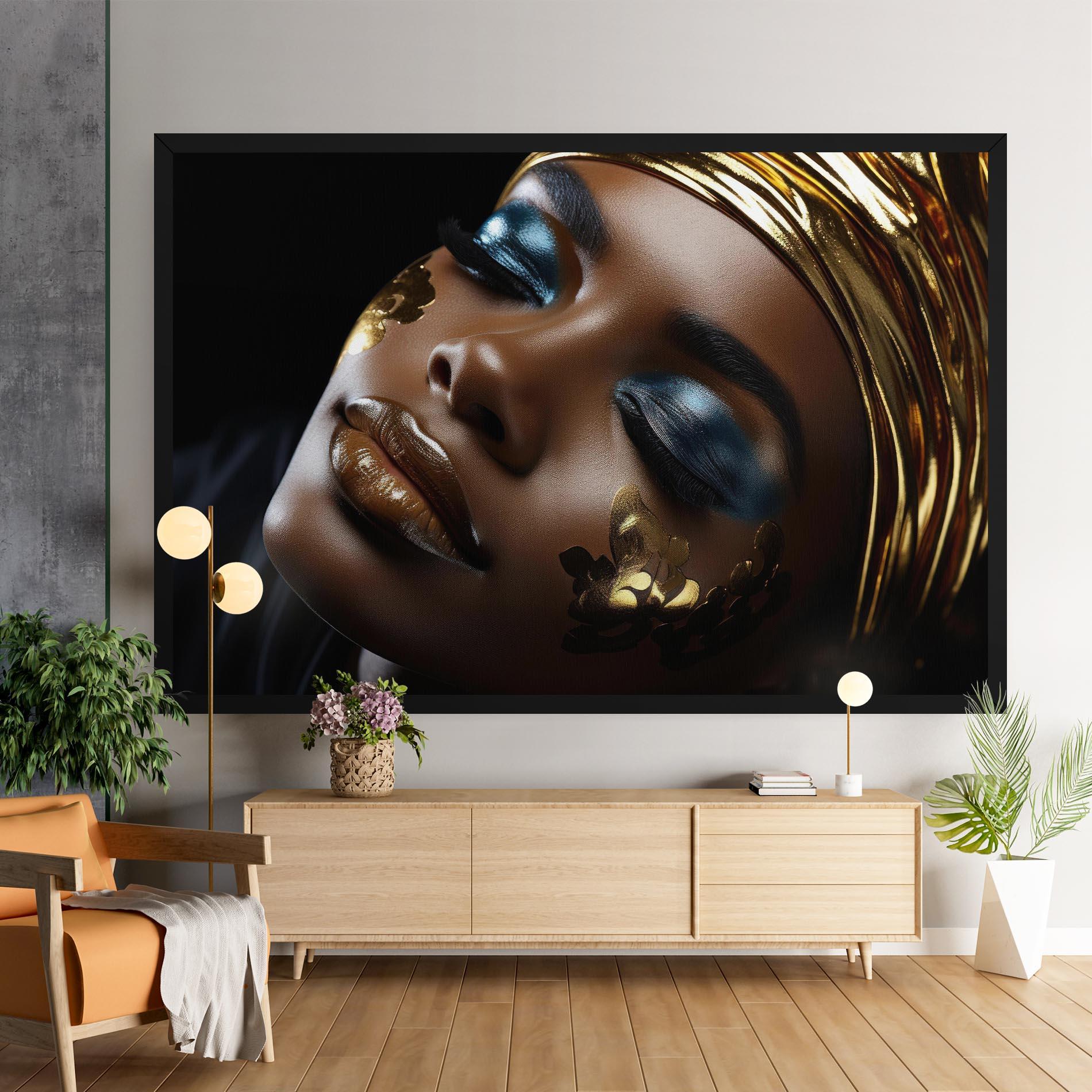 Leinwandbild Dark Blue Makeup mockup 9