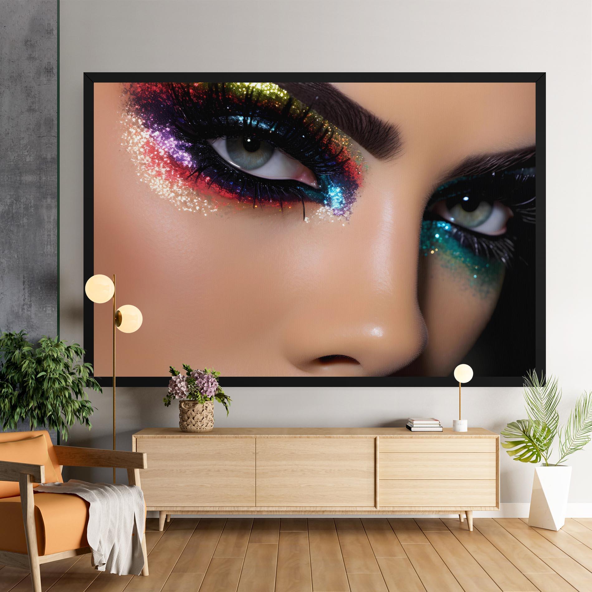 Leinwandbild Feminine Makeup Model mockup 9