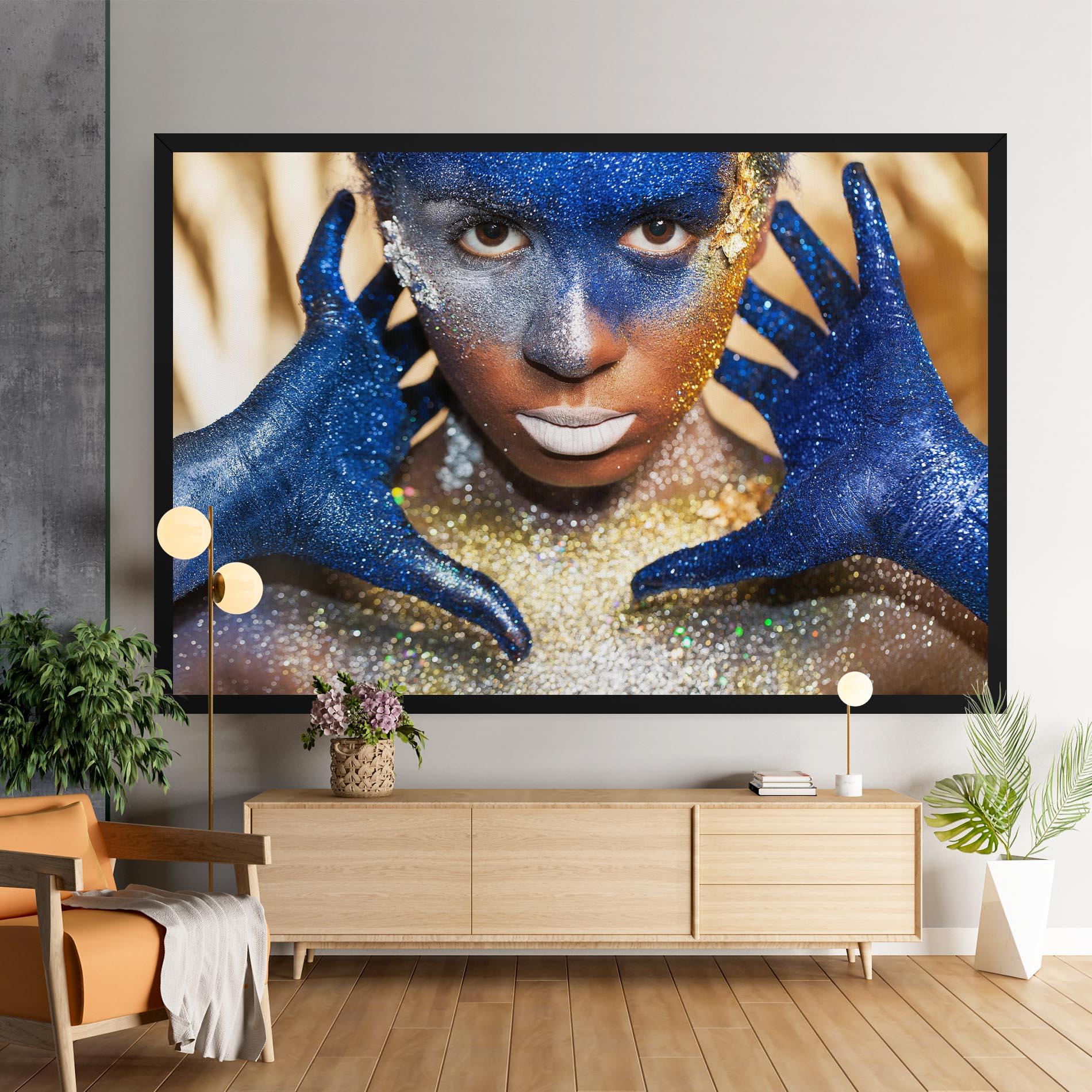 Leinwandbild Glue Gold Glitter mockup 9