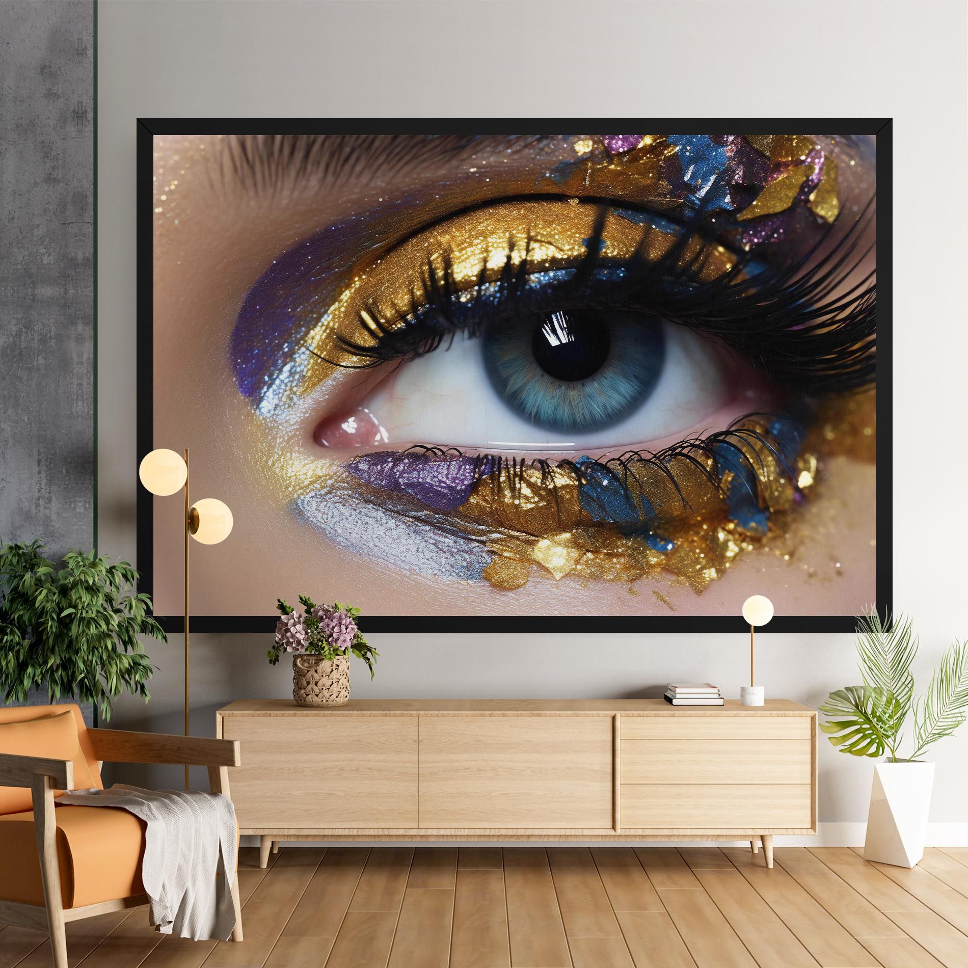 Golden Purple Make Up mockup 9