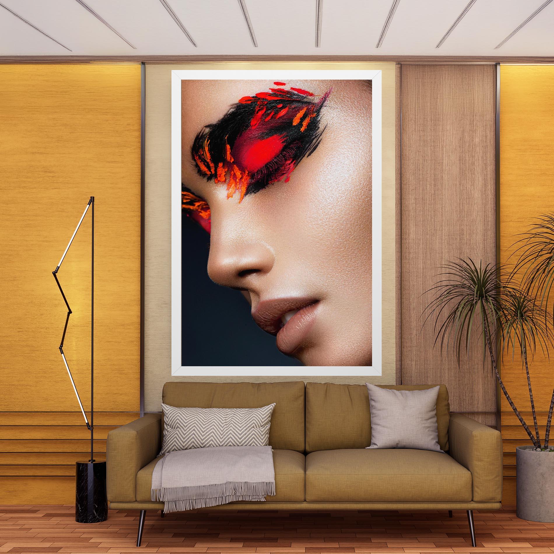 Leinwandbild Fire Make Up mockup 9