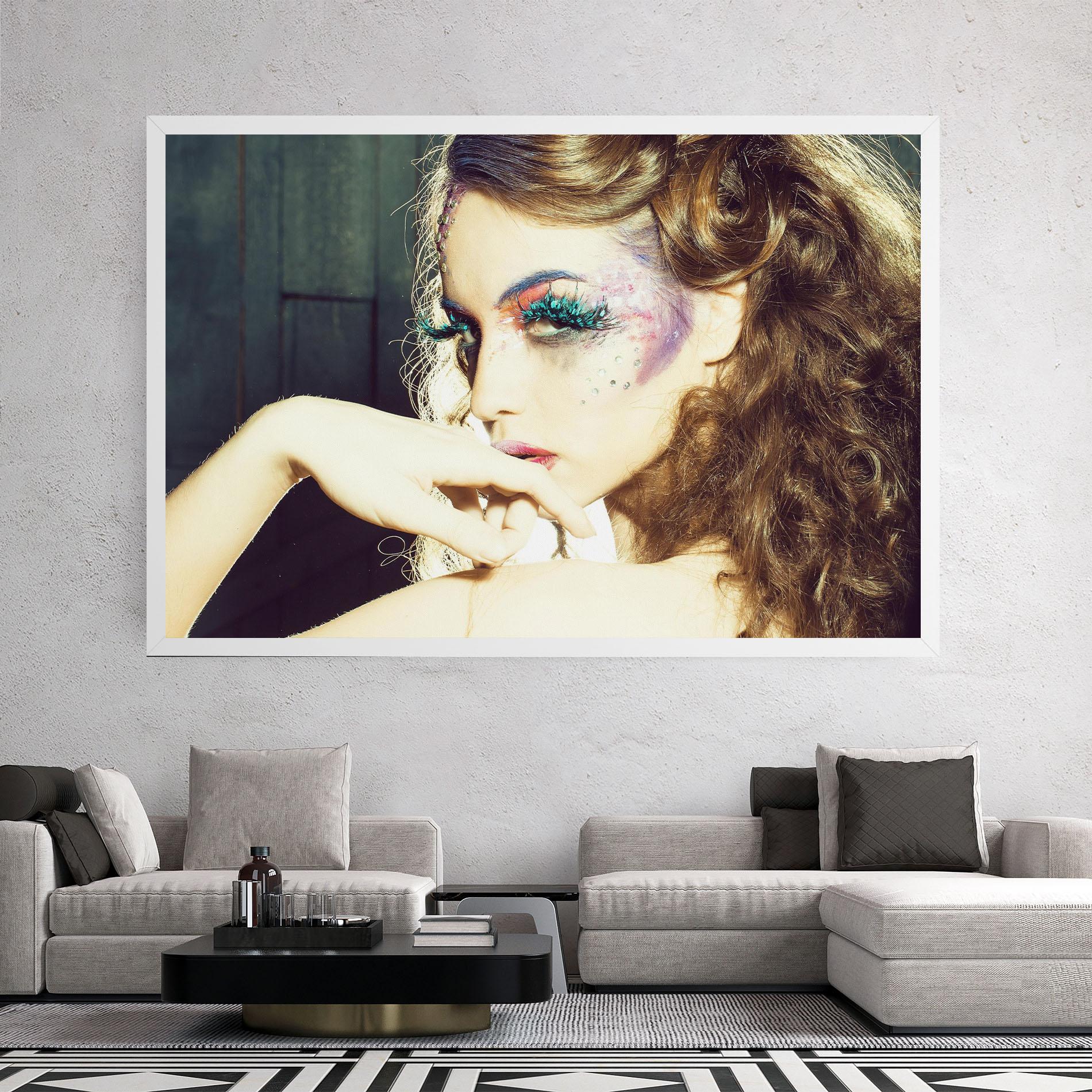 Leinwandbild False Feather Eyelashes mockup 2