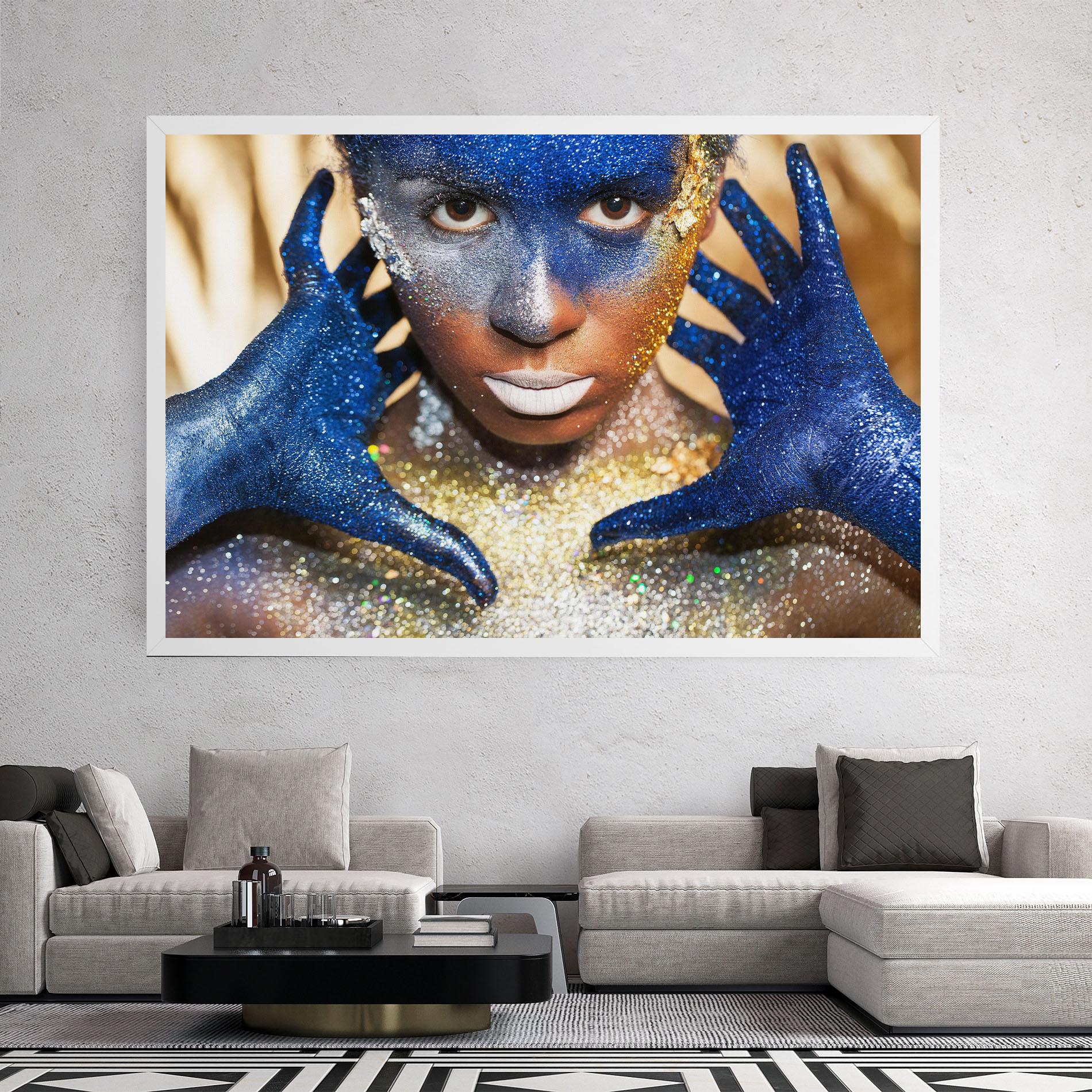 Leinwandbild Glue Gold Glitter mockup 2