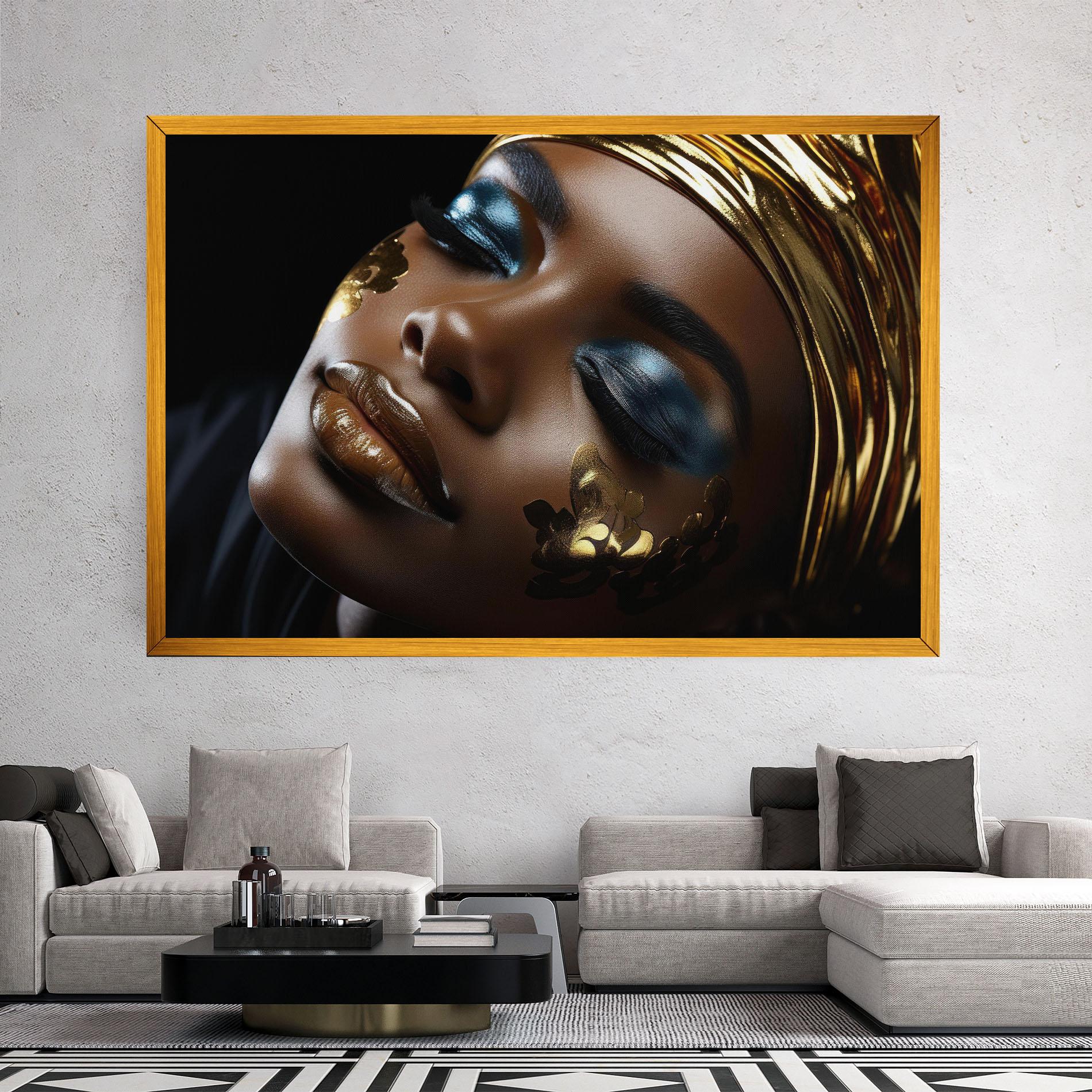 Leinwandbild Dark Blue Makeup mockup 2