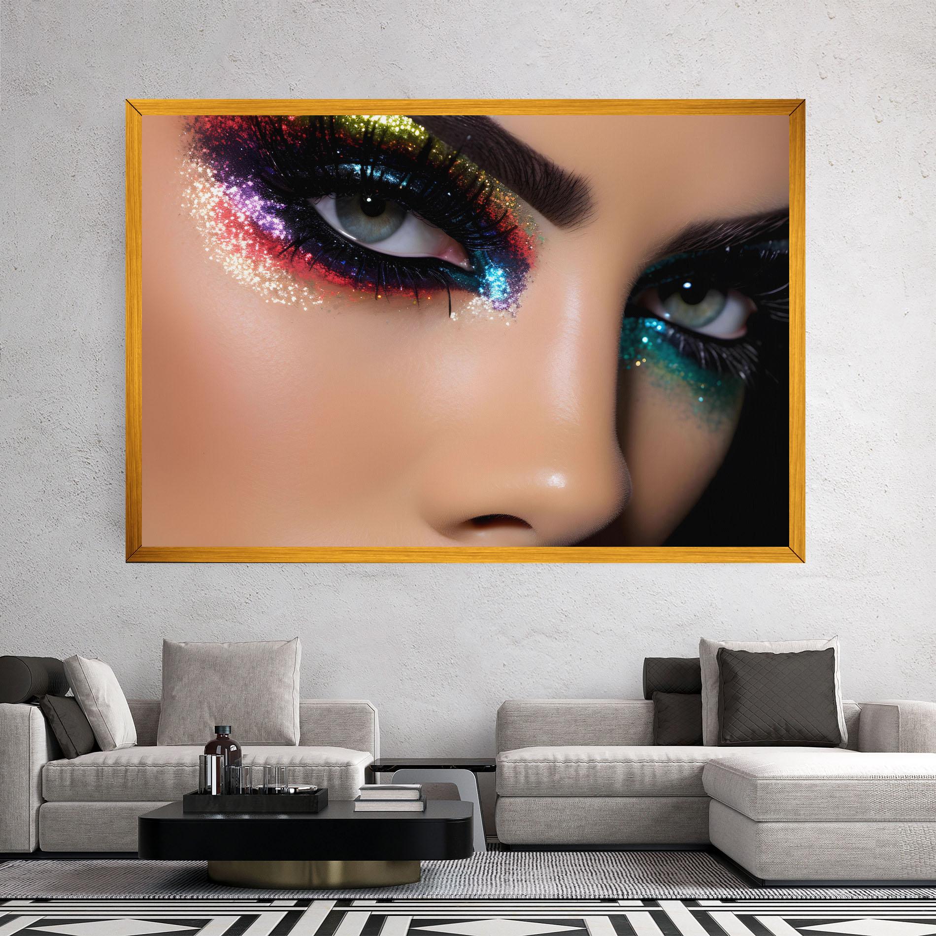 Leinwandbild Feminine Makeup Model mockup 2