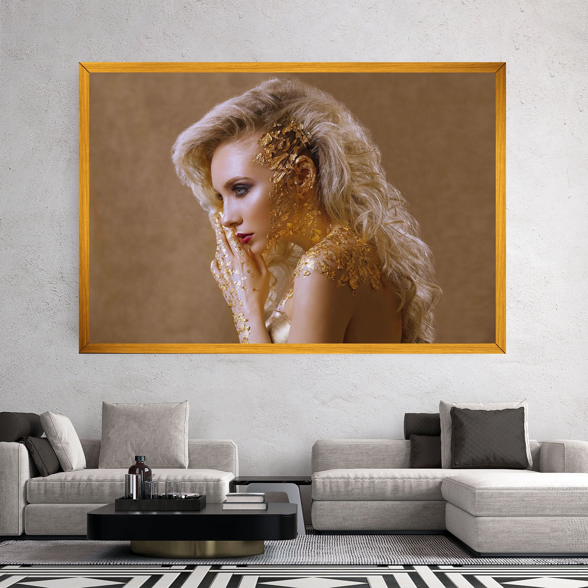 Gold Paper Makeup mockup 2