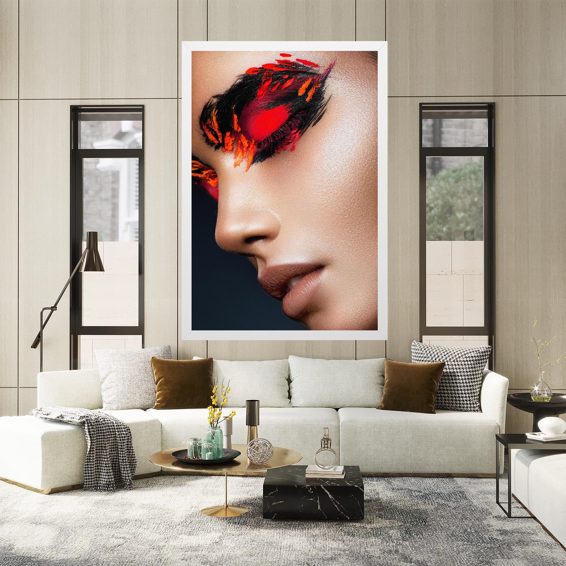 Leinwandbild Fire Make Up mockup 2